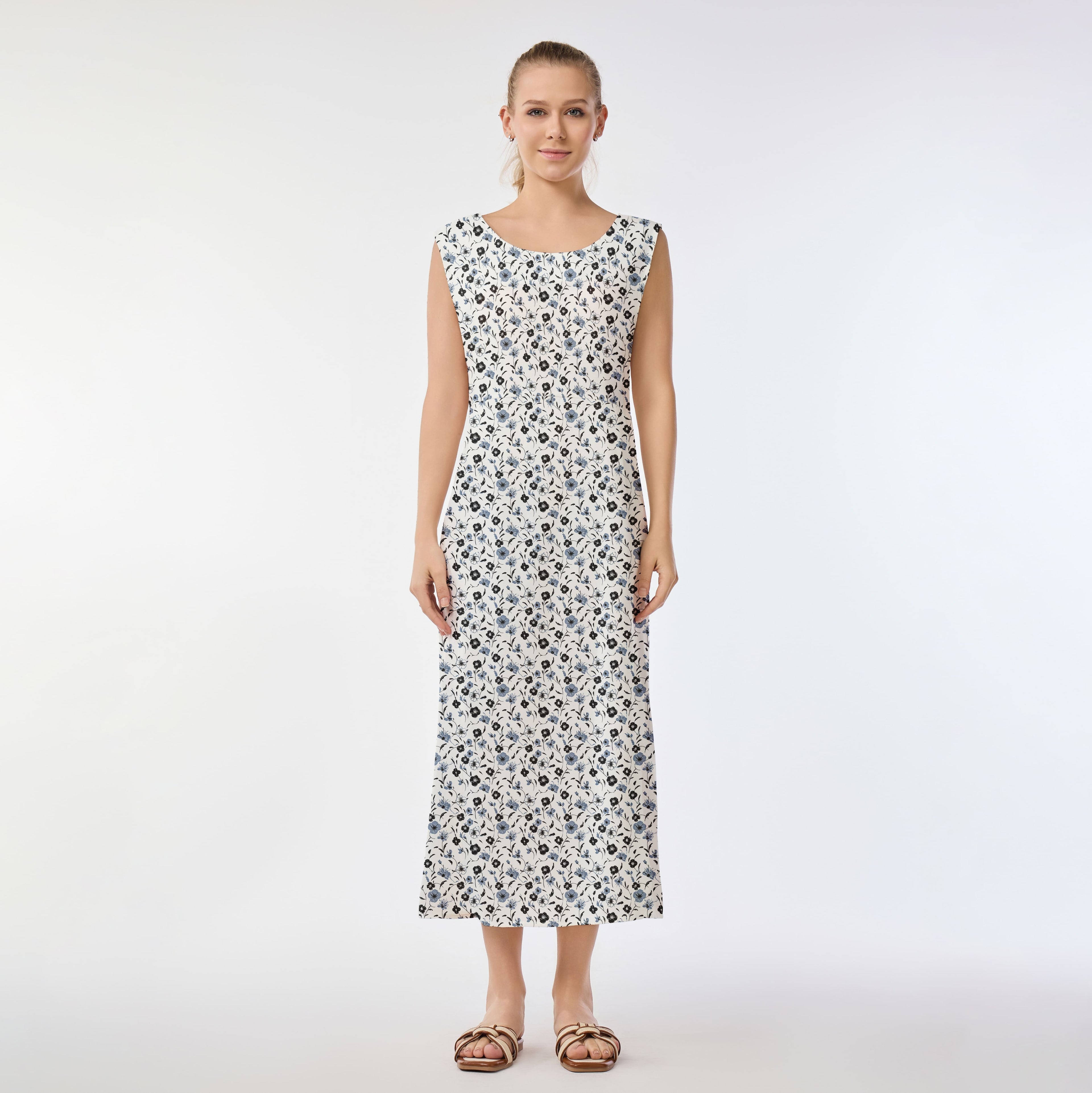 Elegance Bloom Muumuu Dress