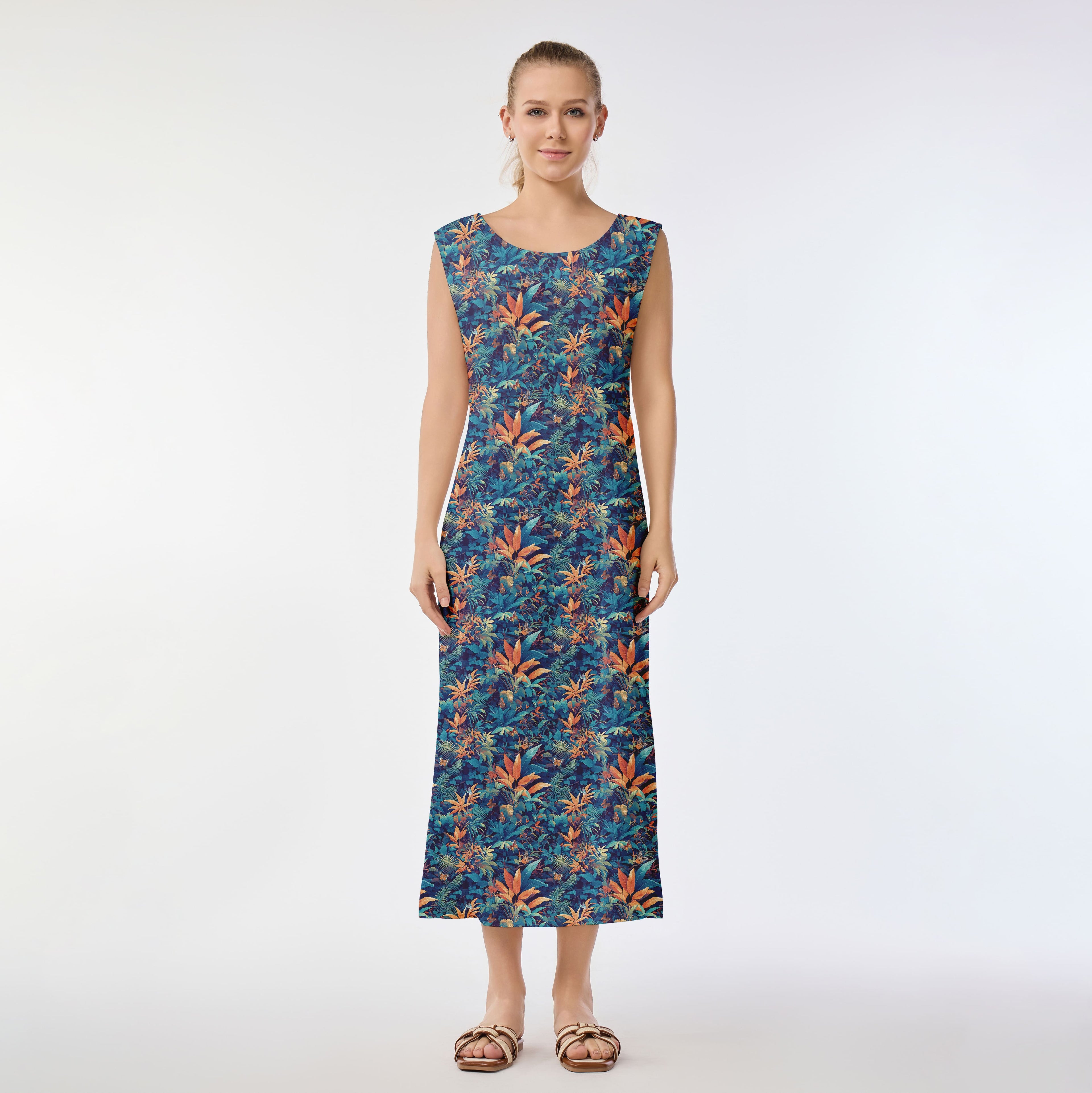 Tropical Oasis Muumuu Dress