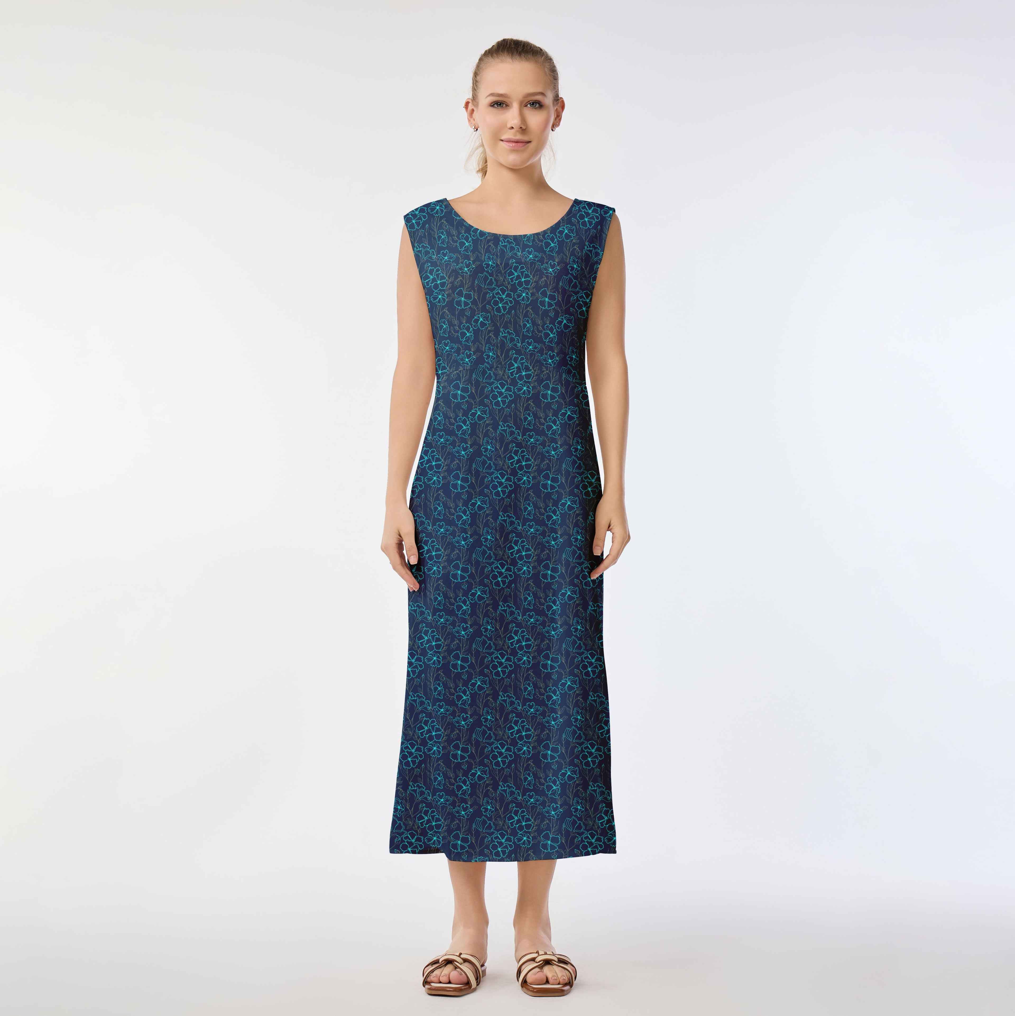 Luminous Blooms Muumuu Dress