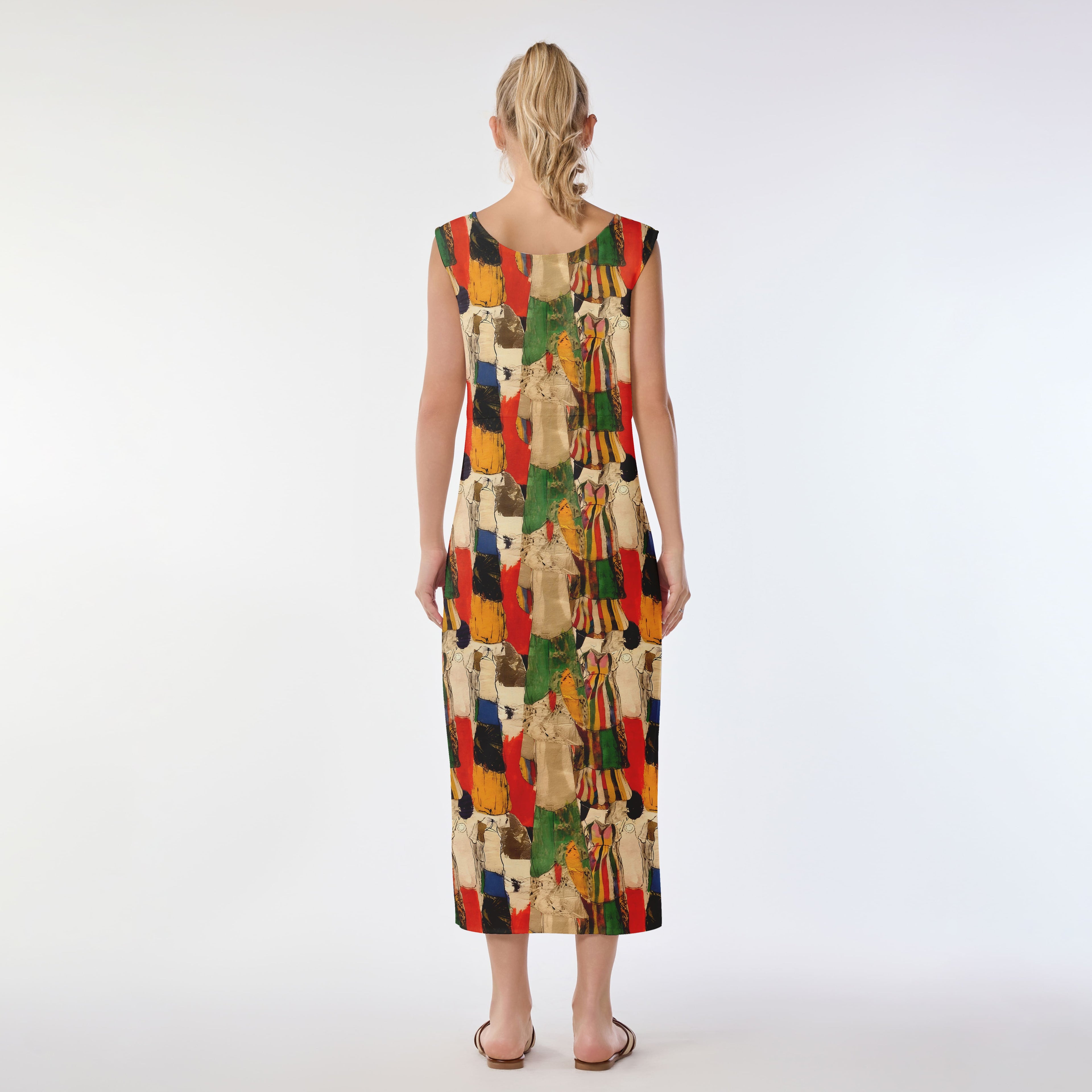 Vivid Mosaic Muumuu Dress