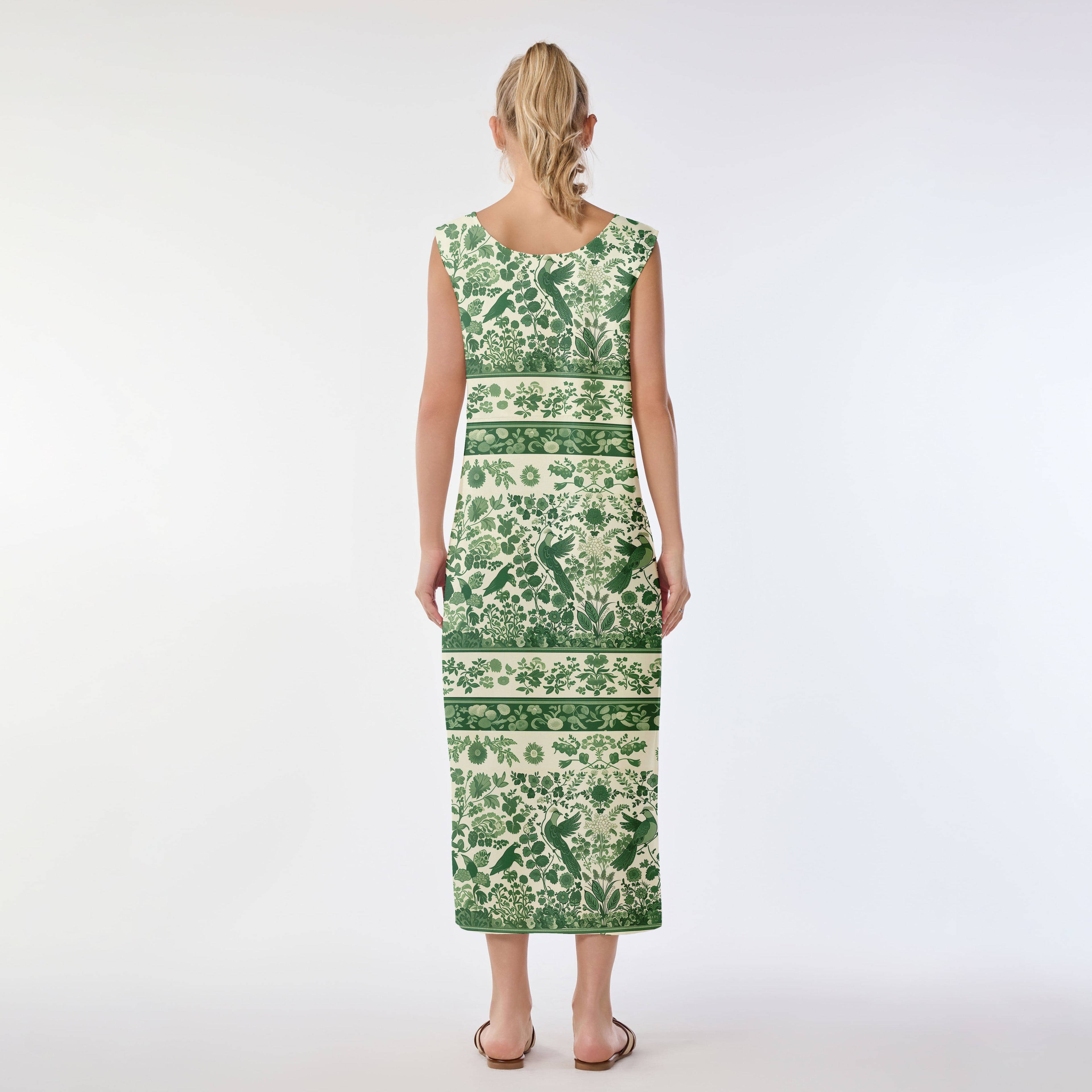 Harmony Green Muumuu Dress