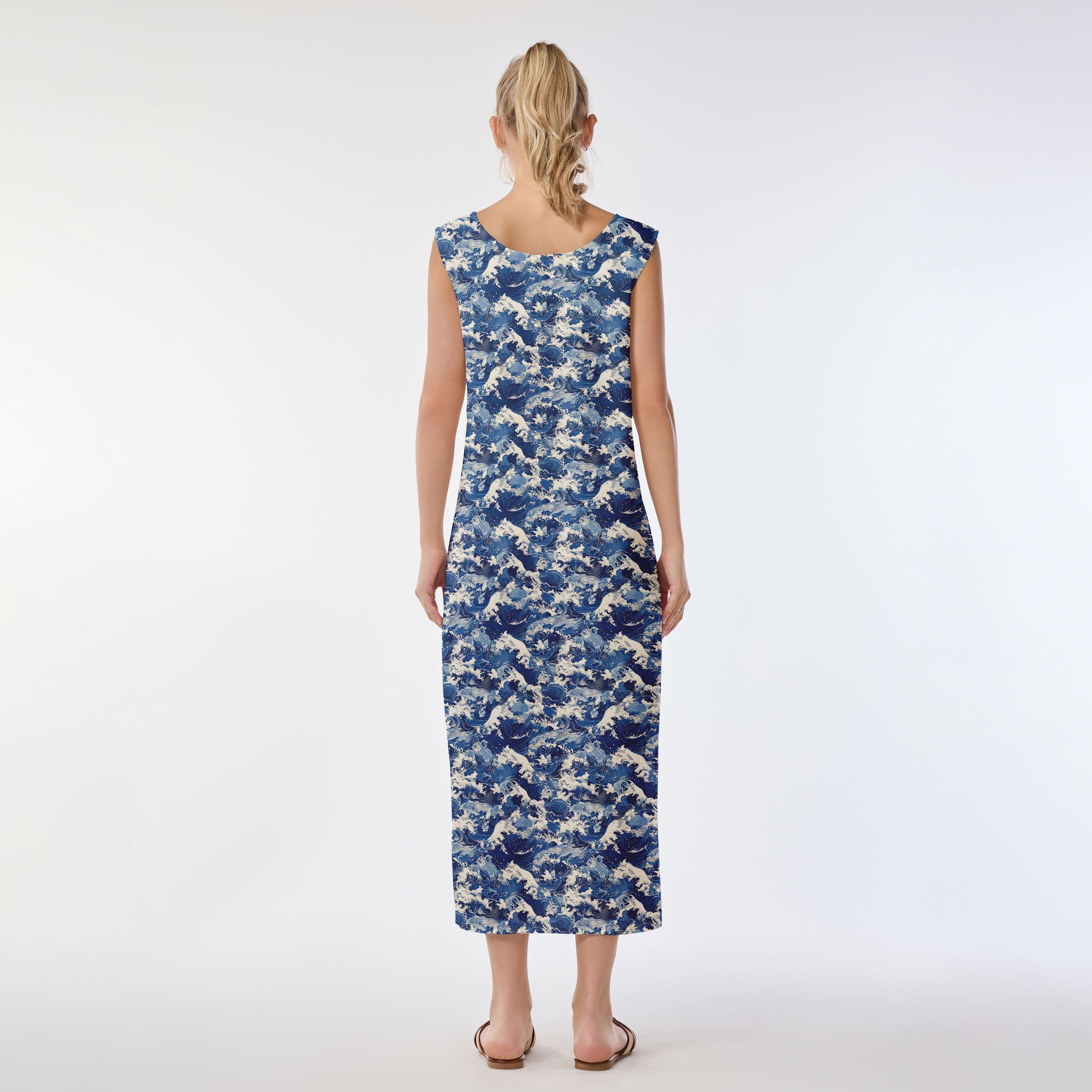 Oceanic Surge Muumuu Dress