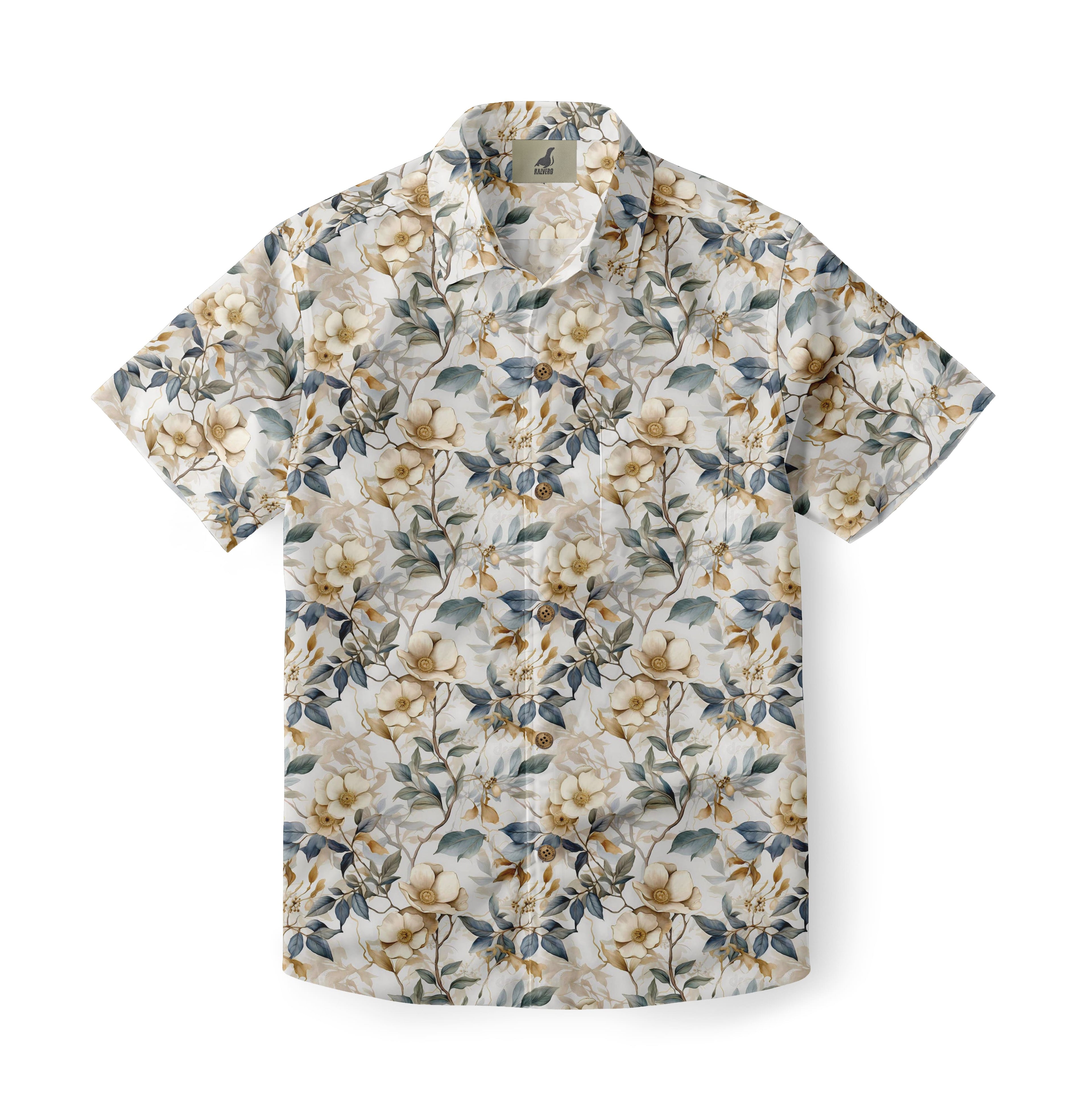 Earthy Floral Hawaiian Shirt