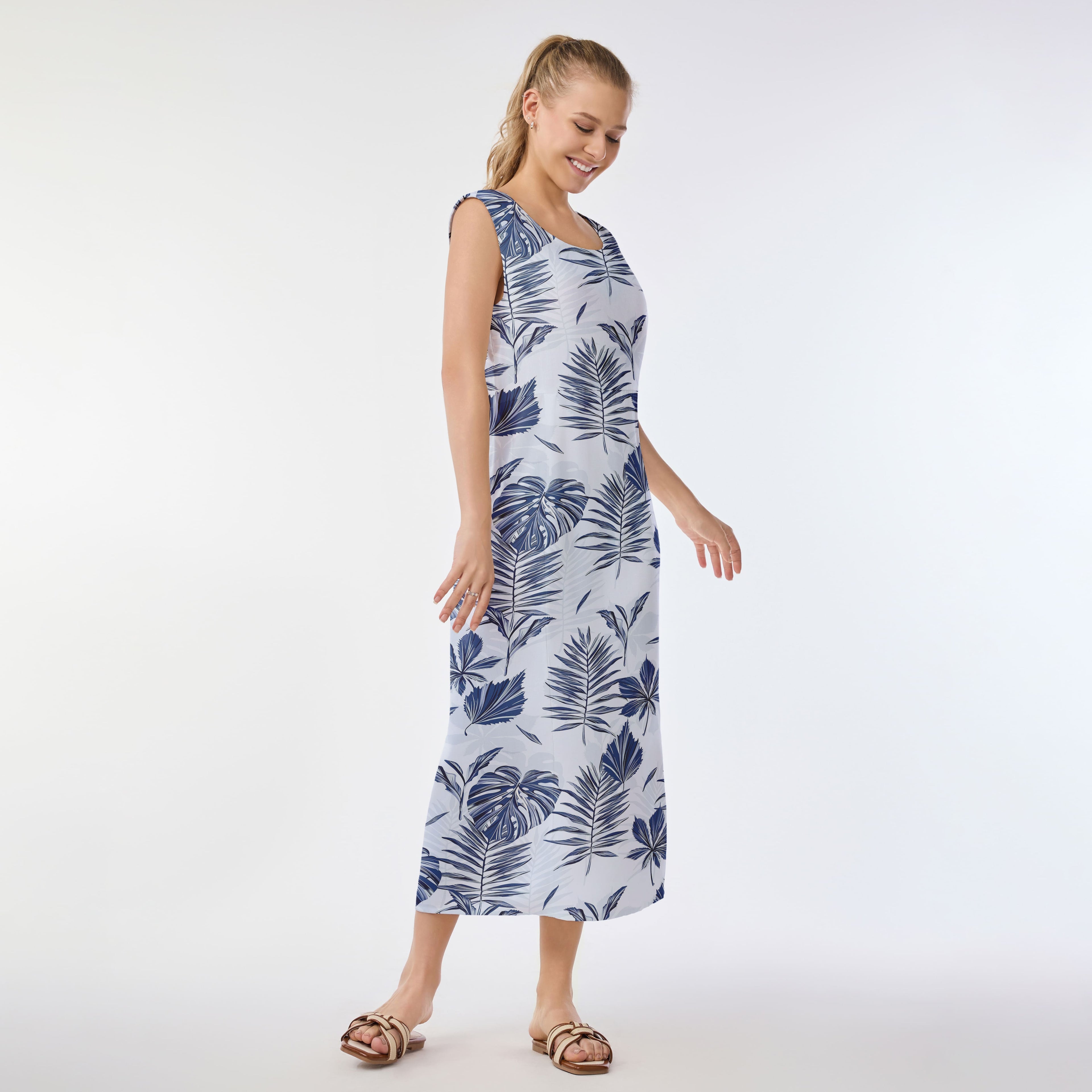 Palm Serenity Muumuu Dress