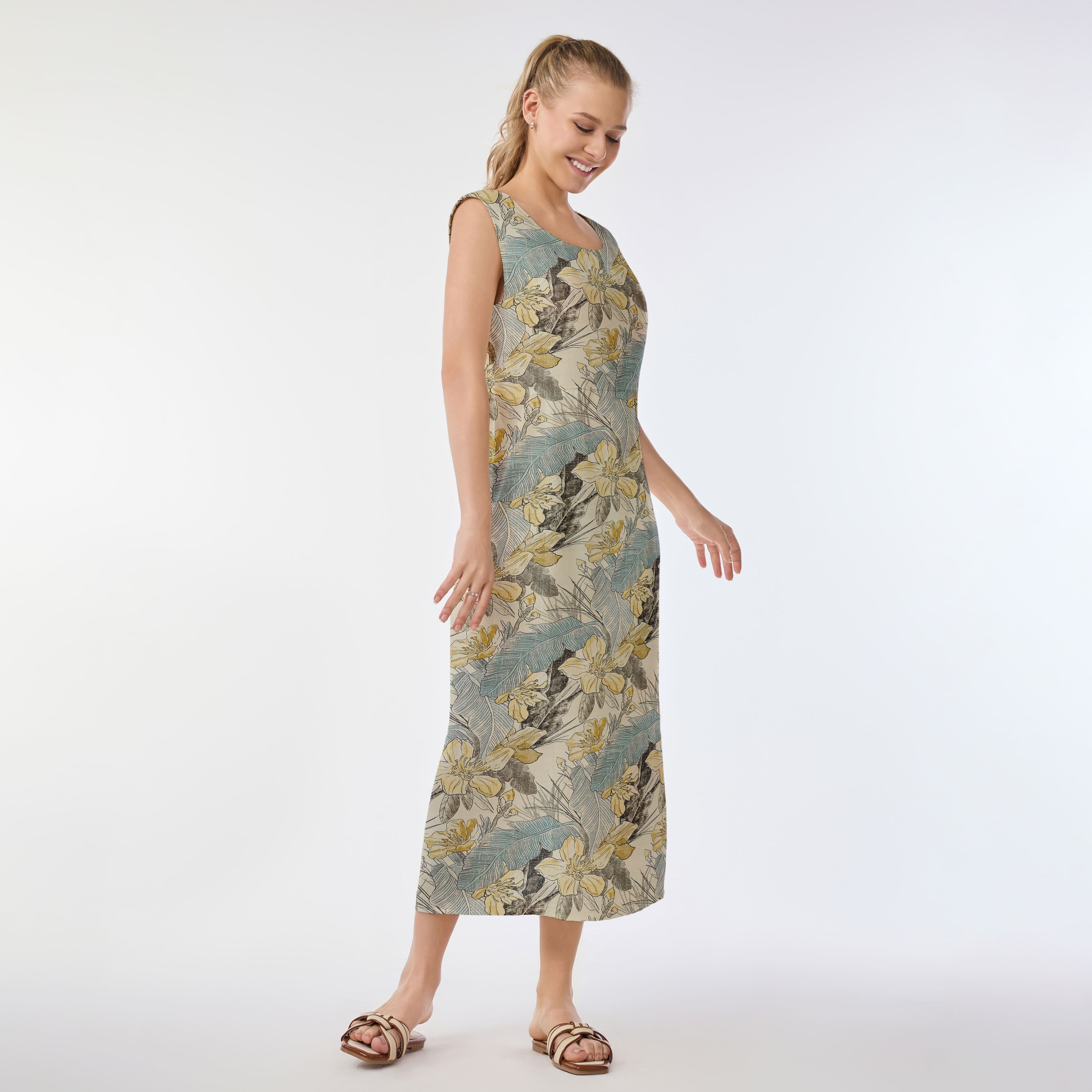 Gentle Autumn Muumuu Dress