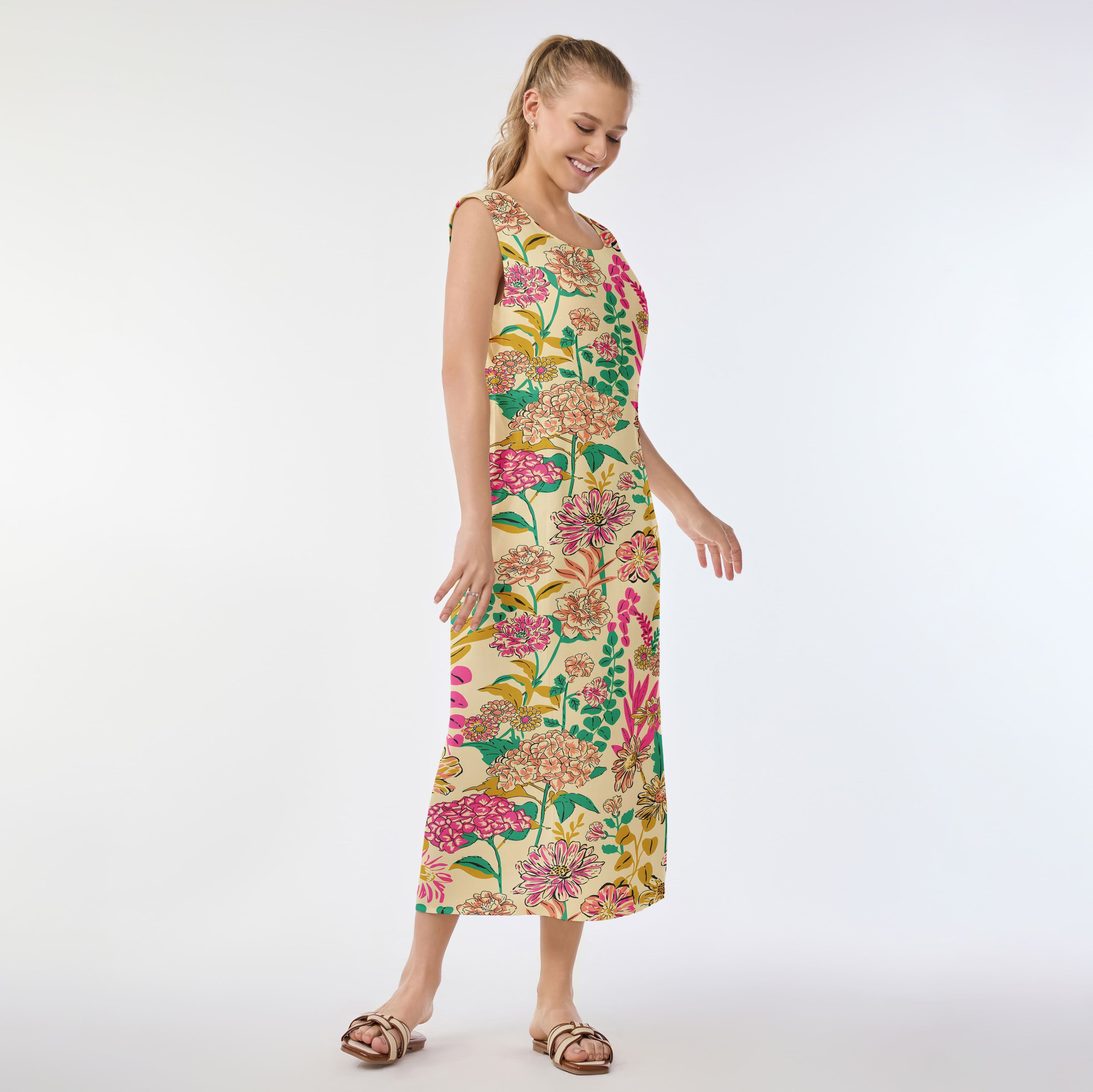 Colorful Meadow Muumuu Dress