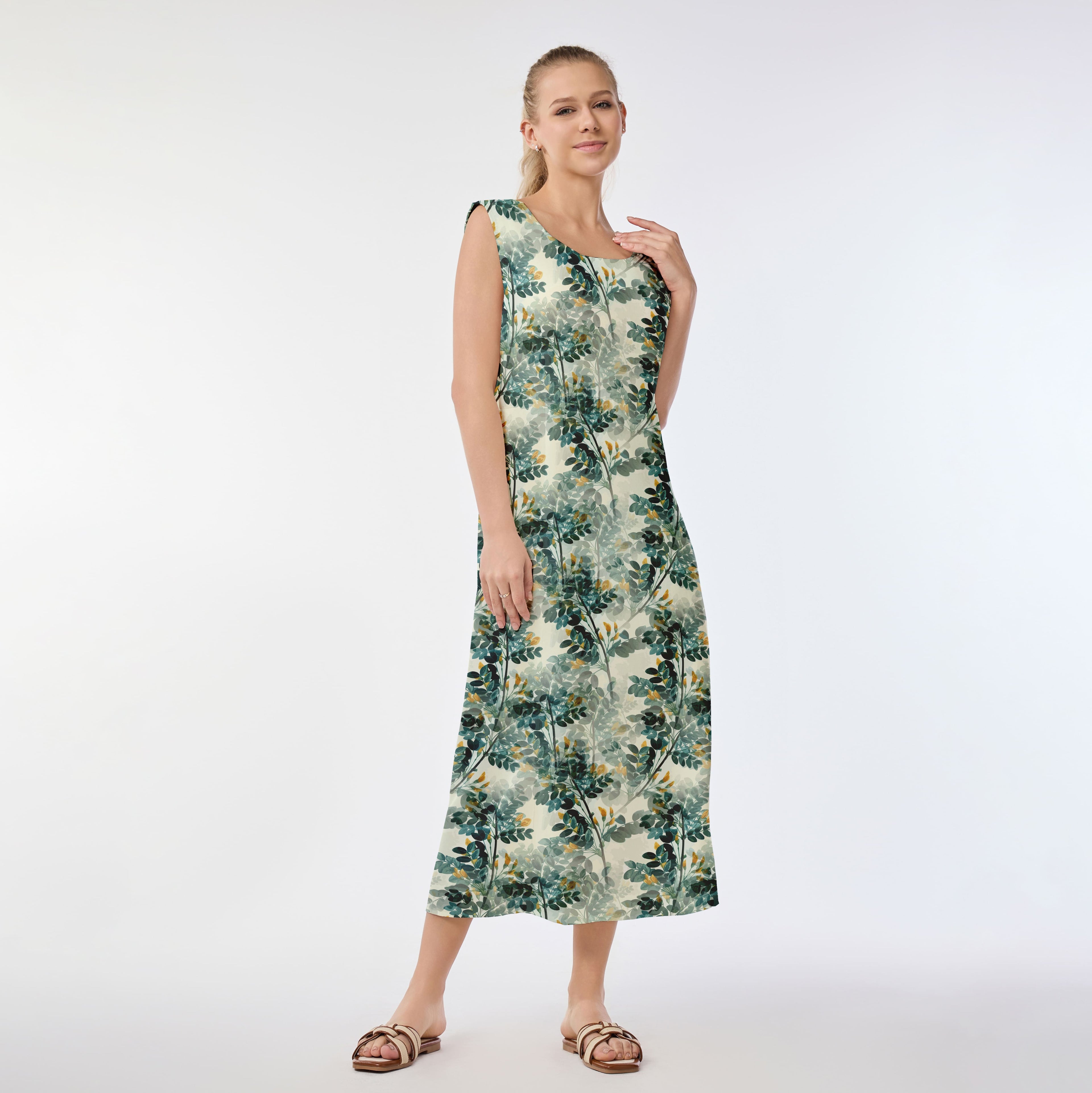 Tropical Film Roll Muumuu Dress