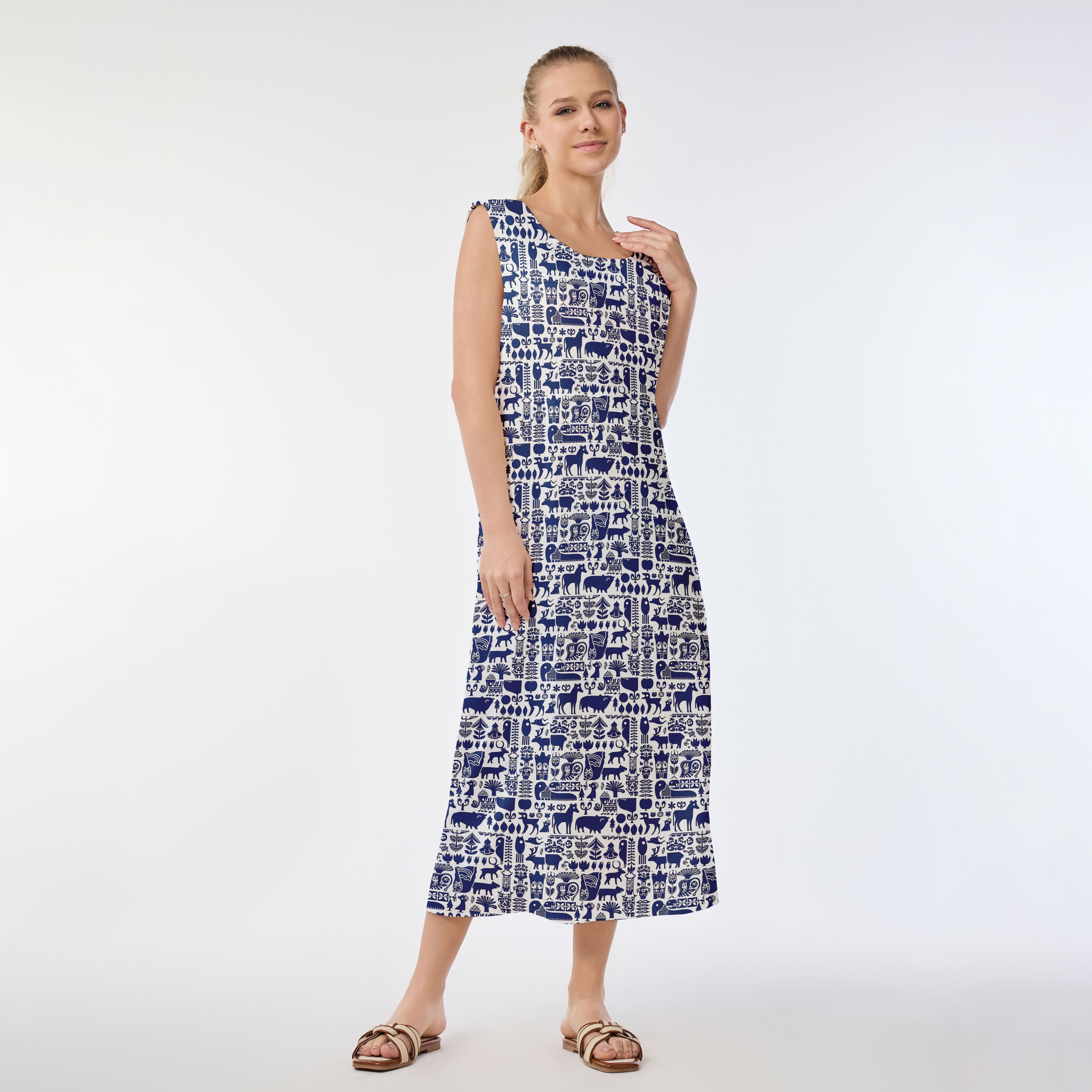 Tribal Harmony Muumuu Dress