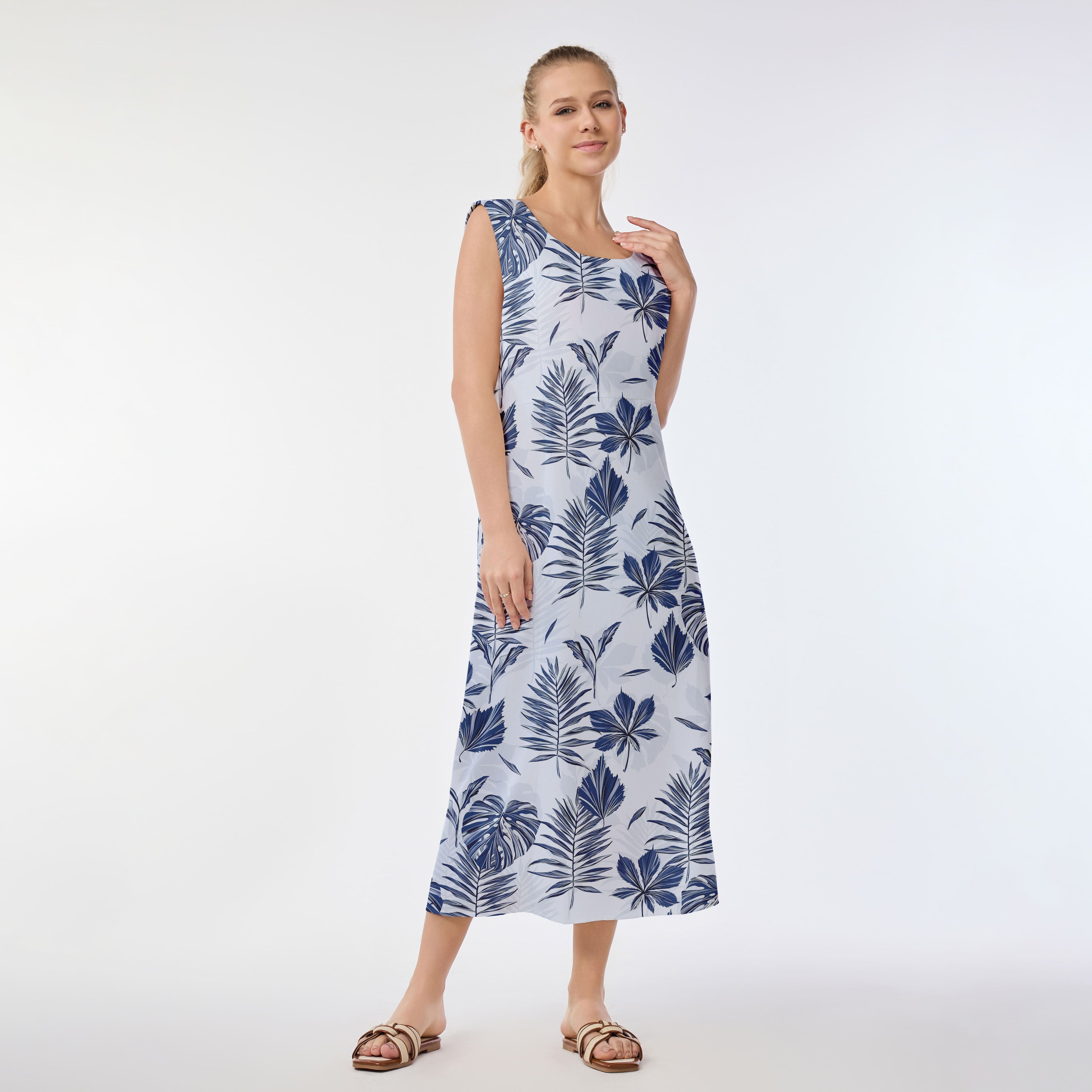 Palm Serenity Muumuu Dress