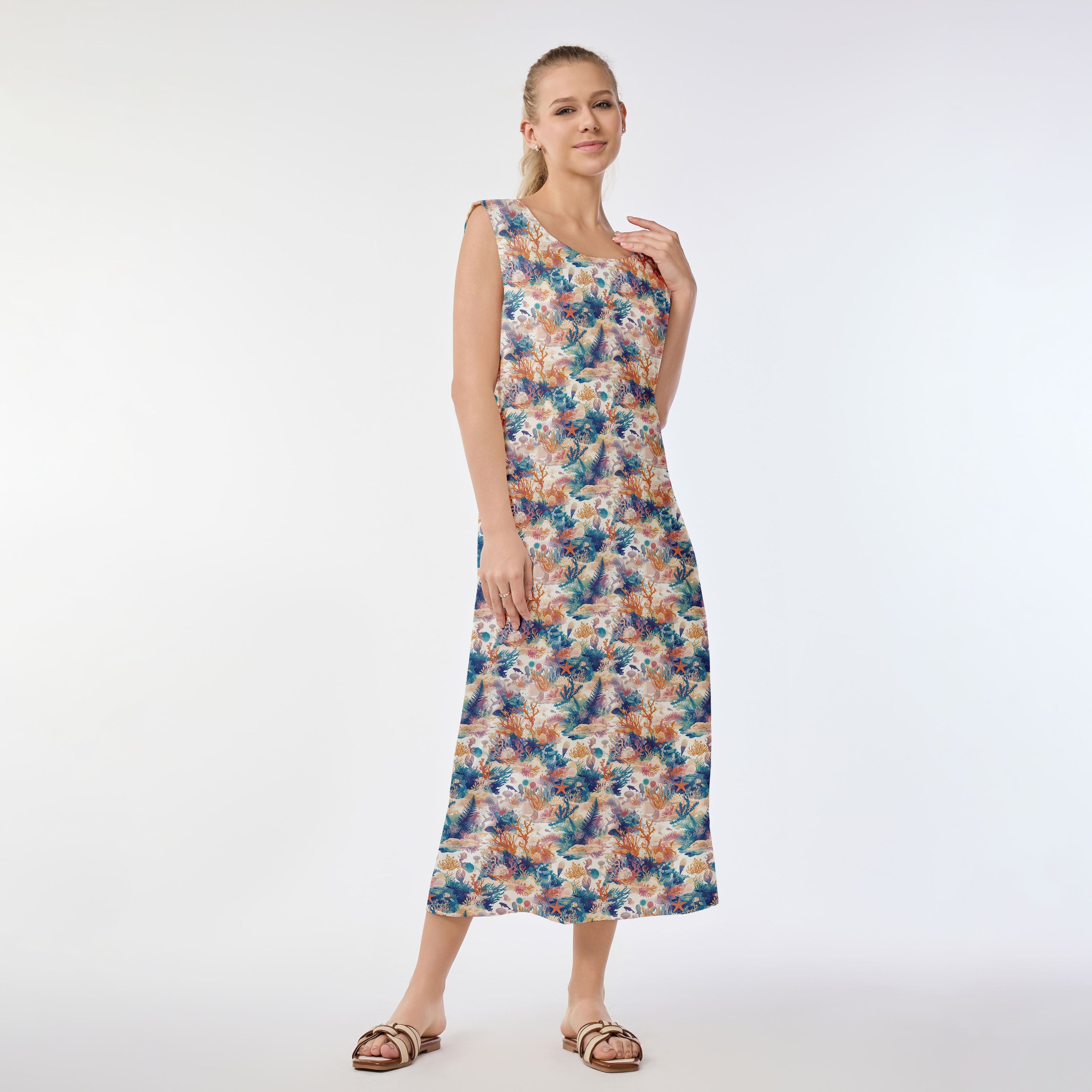 Seascape Serenity Muumuu Dress