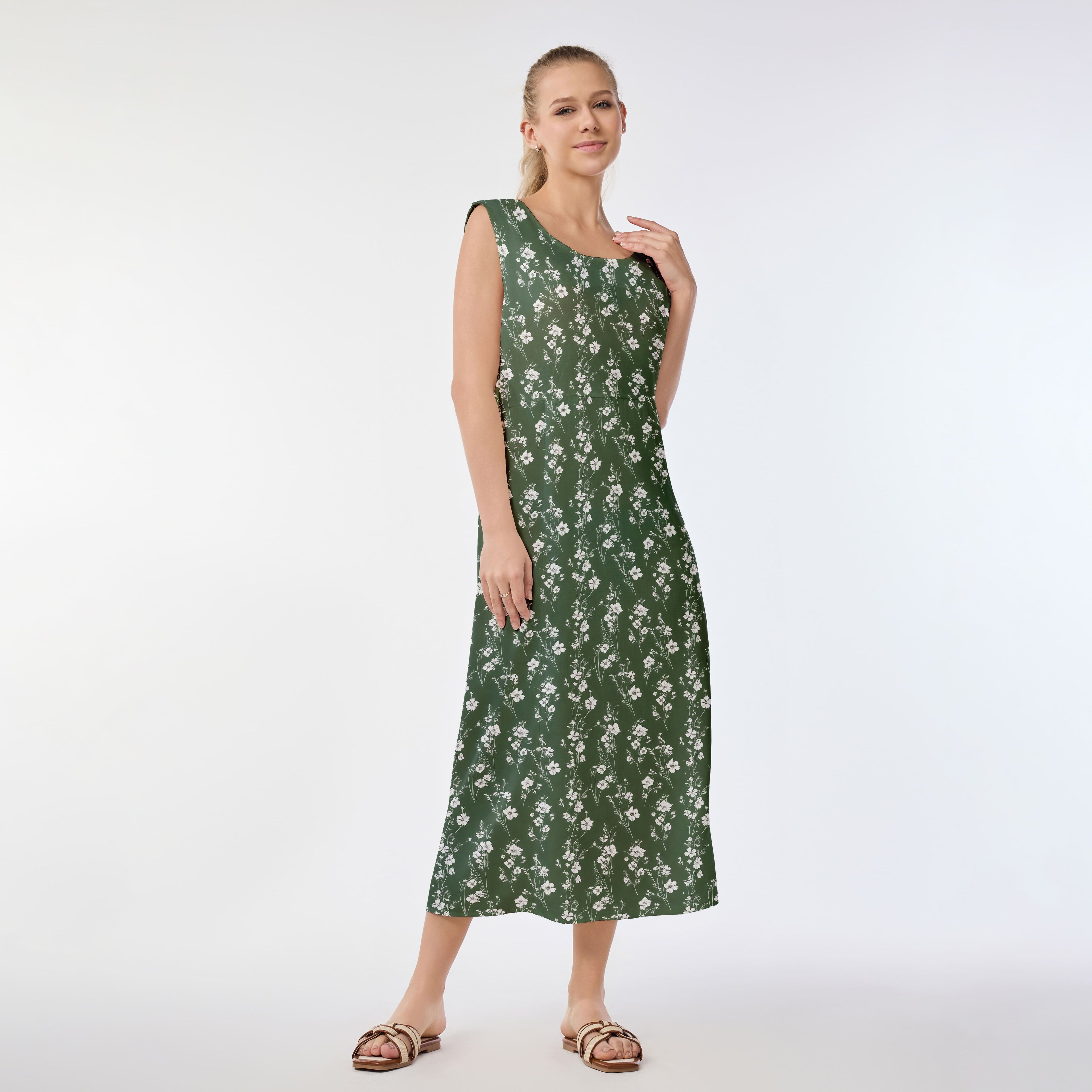 Tranquil Blossoms Muumuu Dress