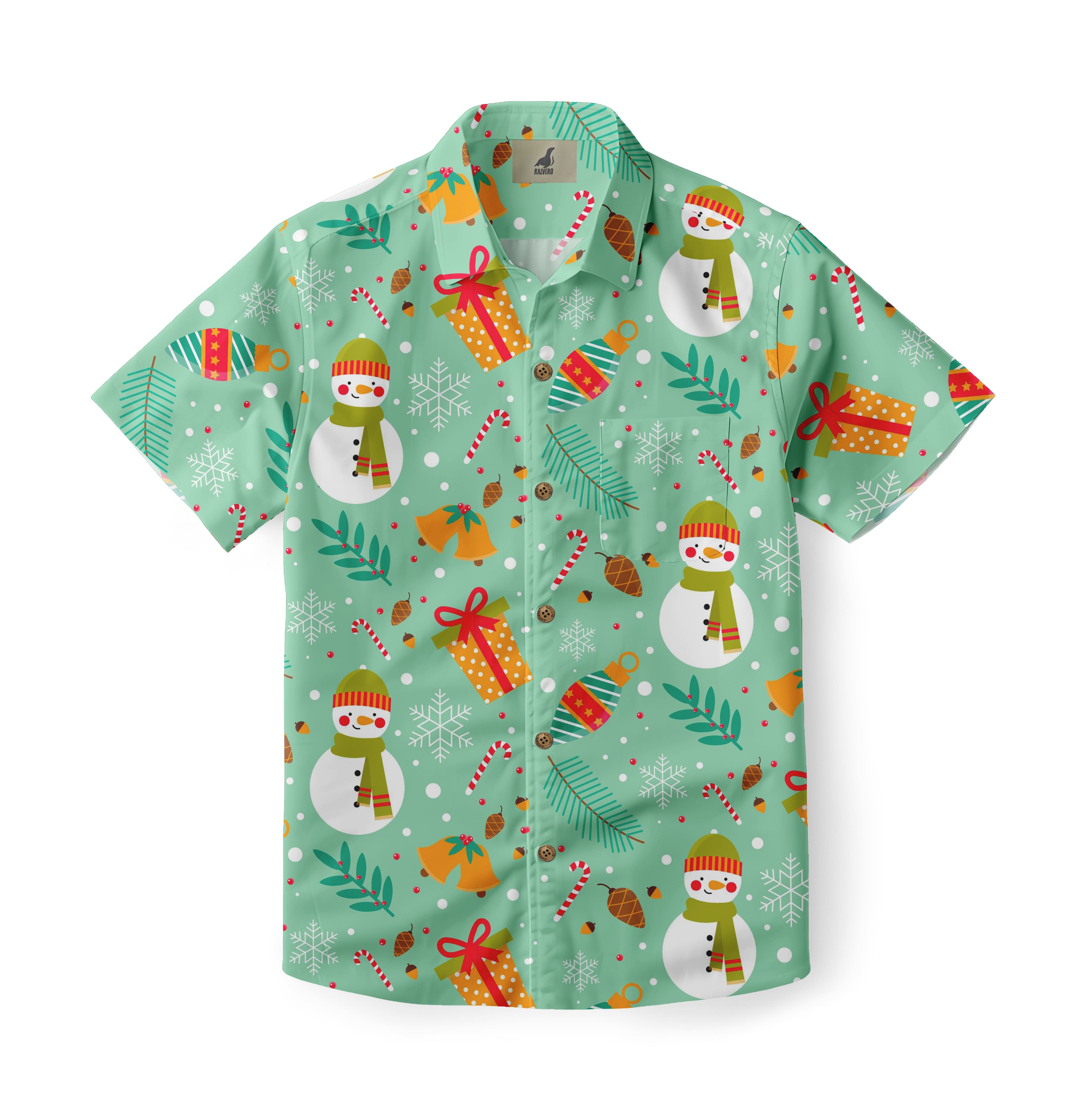 Snowman Jingle Hawaiian Shirt