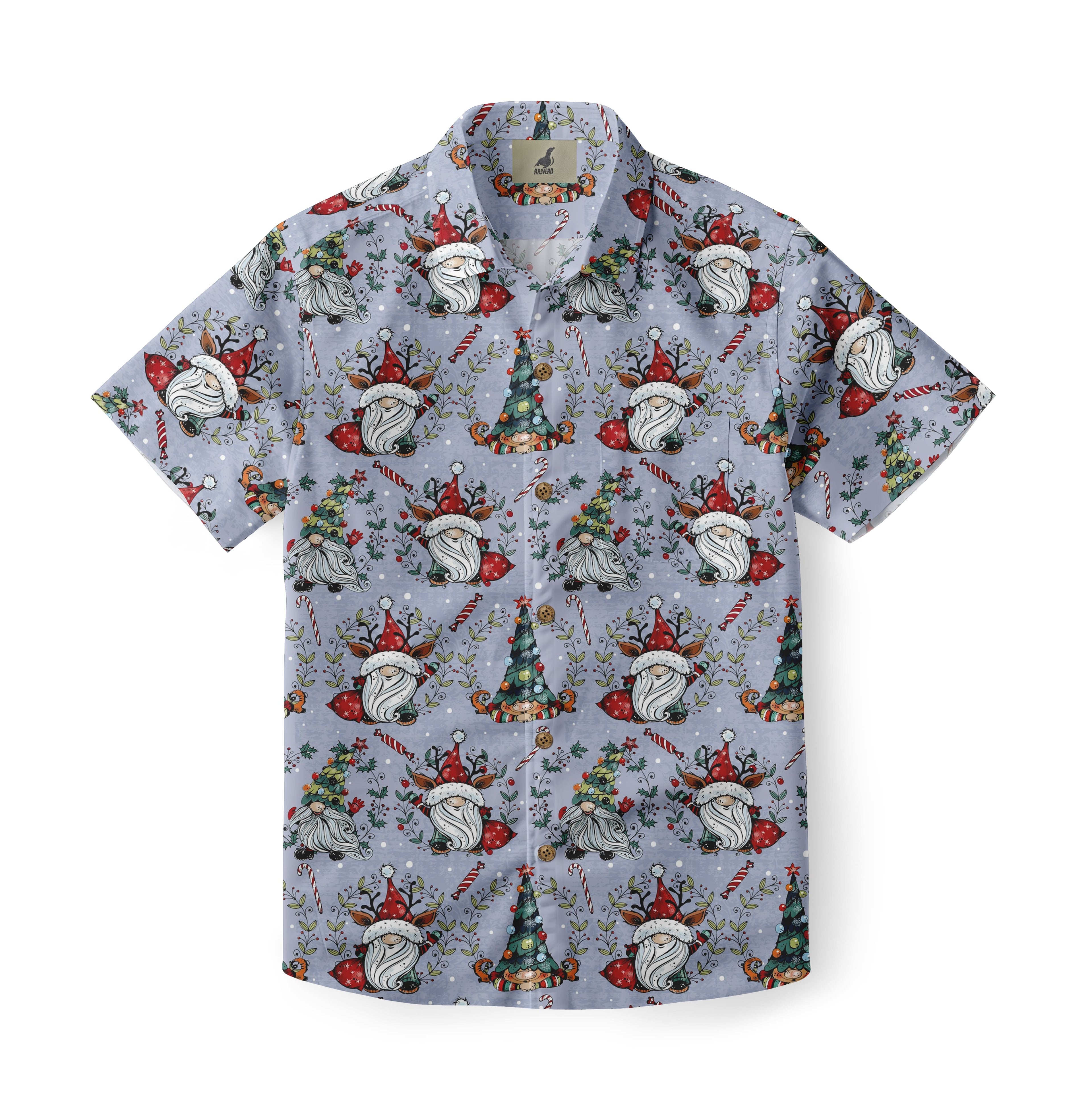Reindeer Gnome Hawaiian Shirt