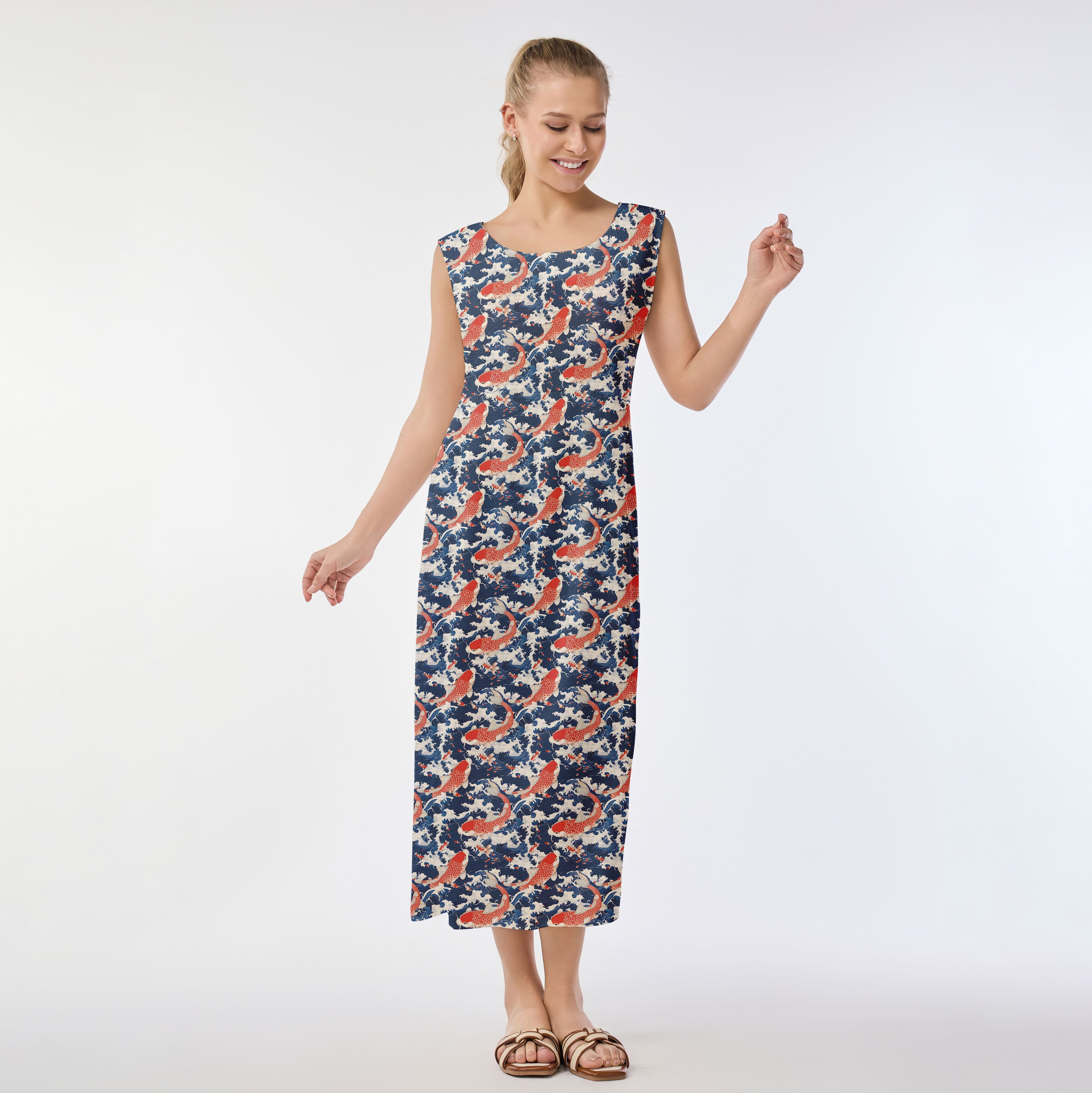 Koi Harmony Muumuu Dress