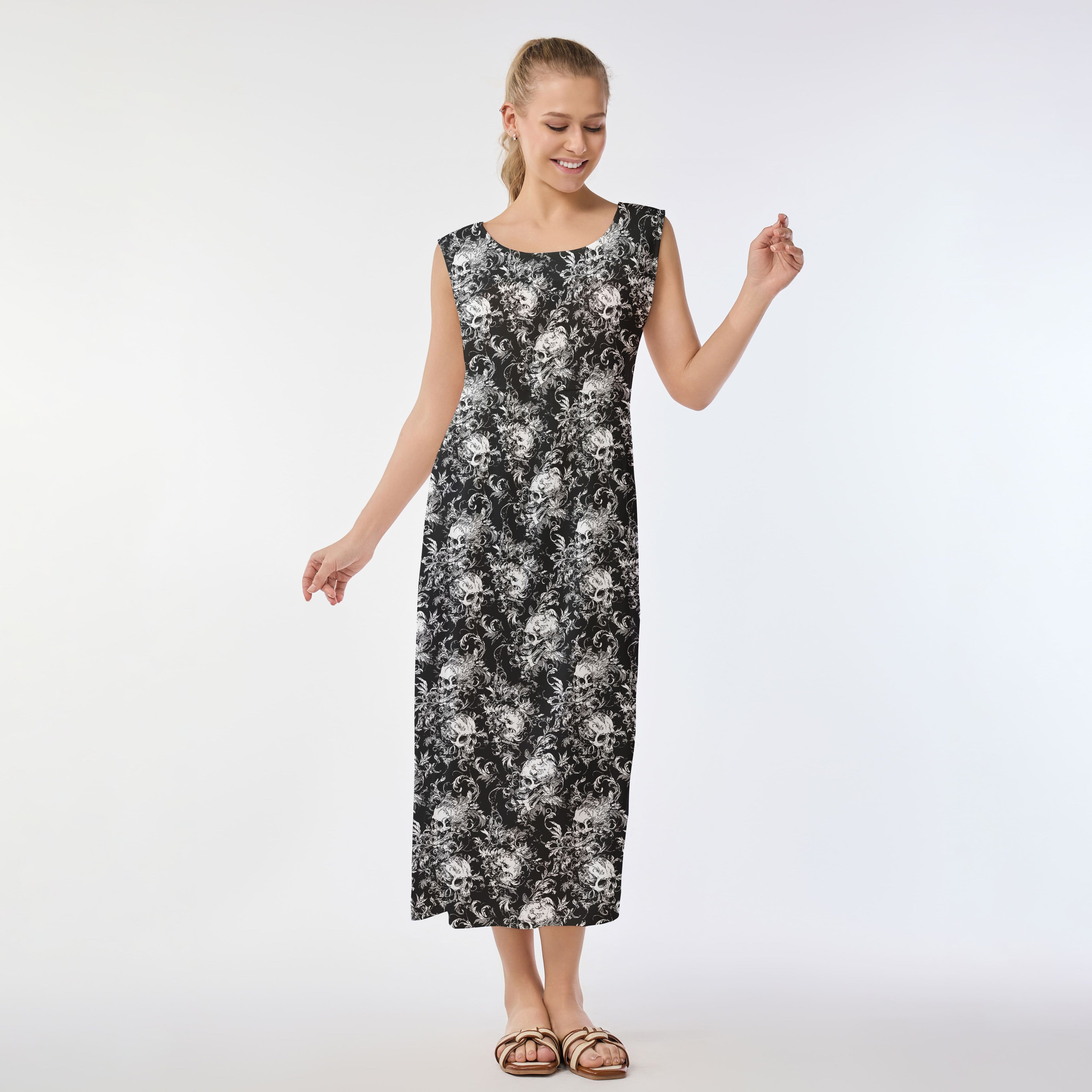 Skull Reverie Muumuu Dress