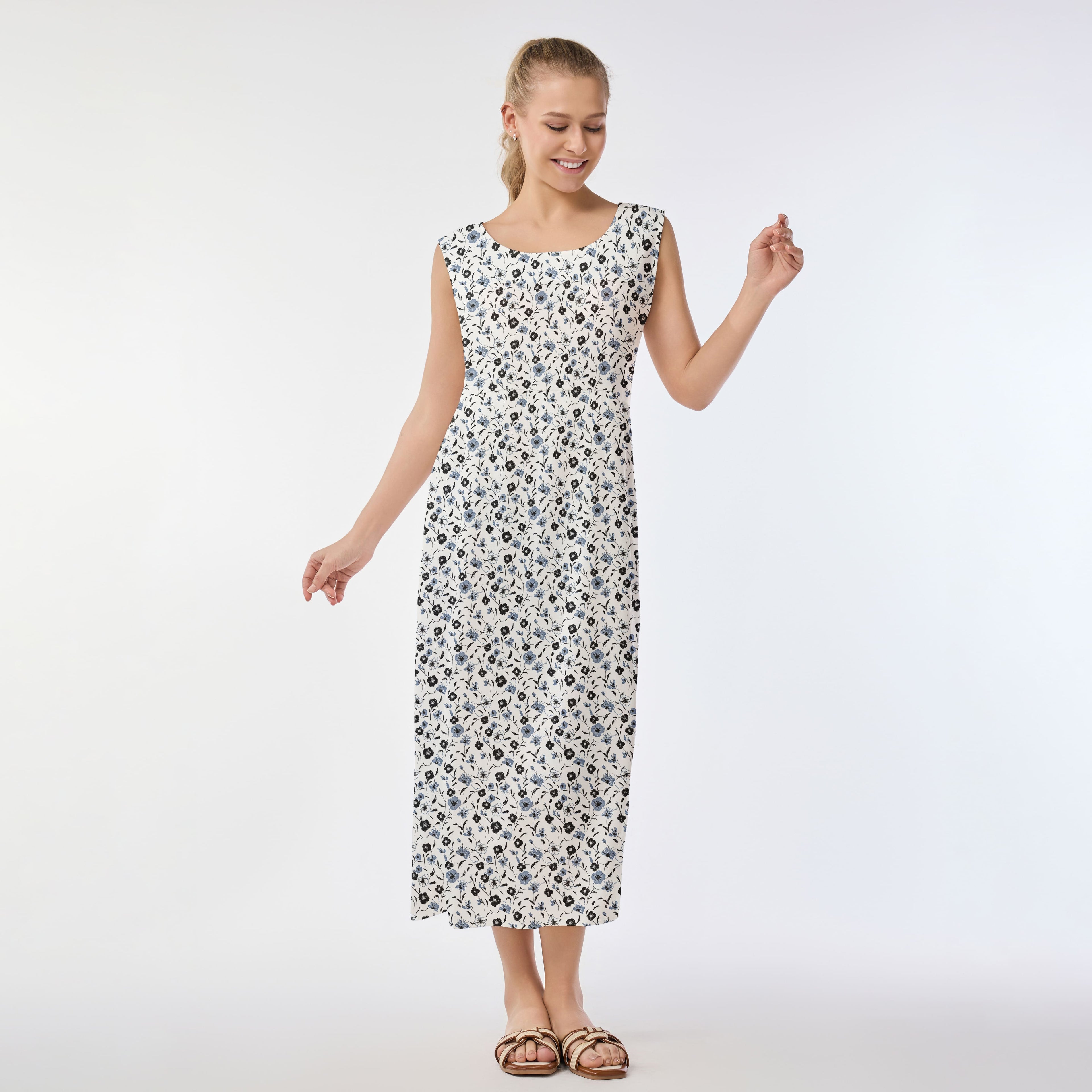 Elegance Bloom Muumuu Dress