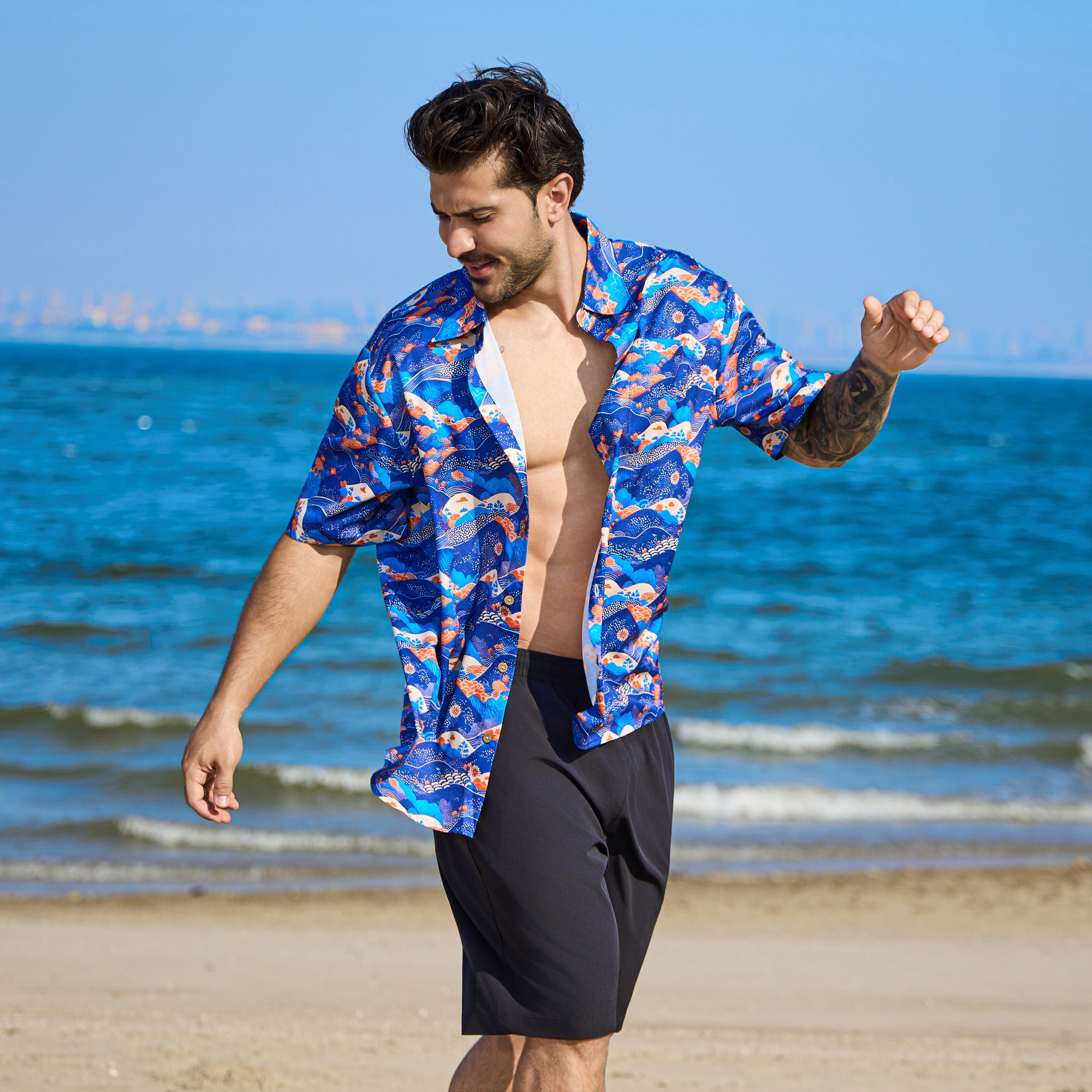 Mystic Mountains Childrens Hawaiian Shirt