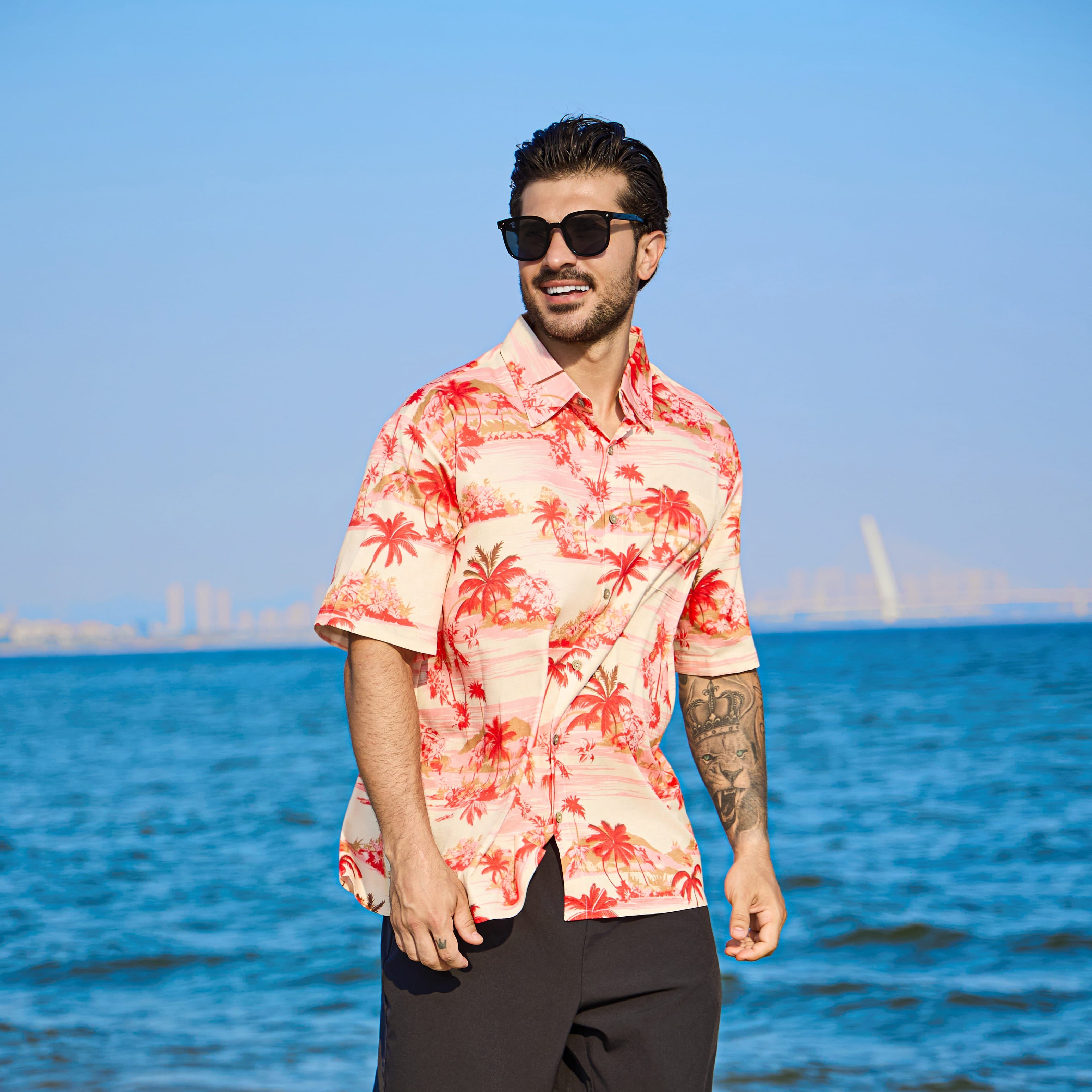 Island Paradise in Red