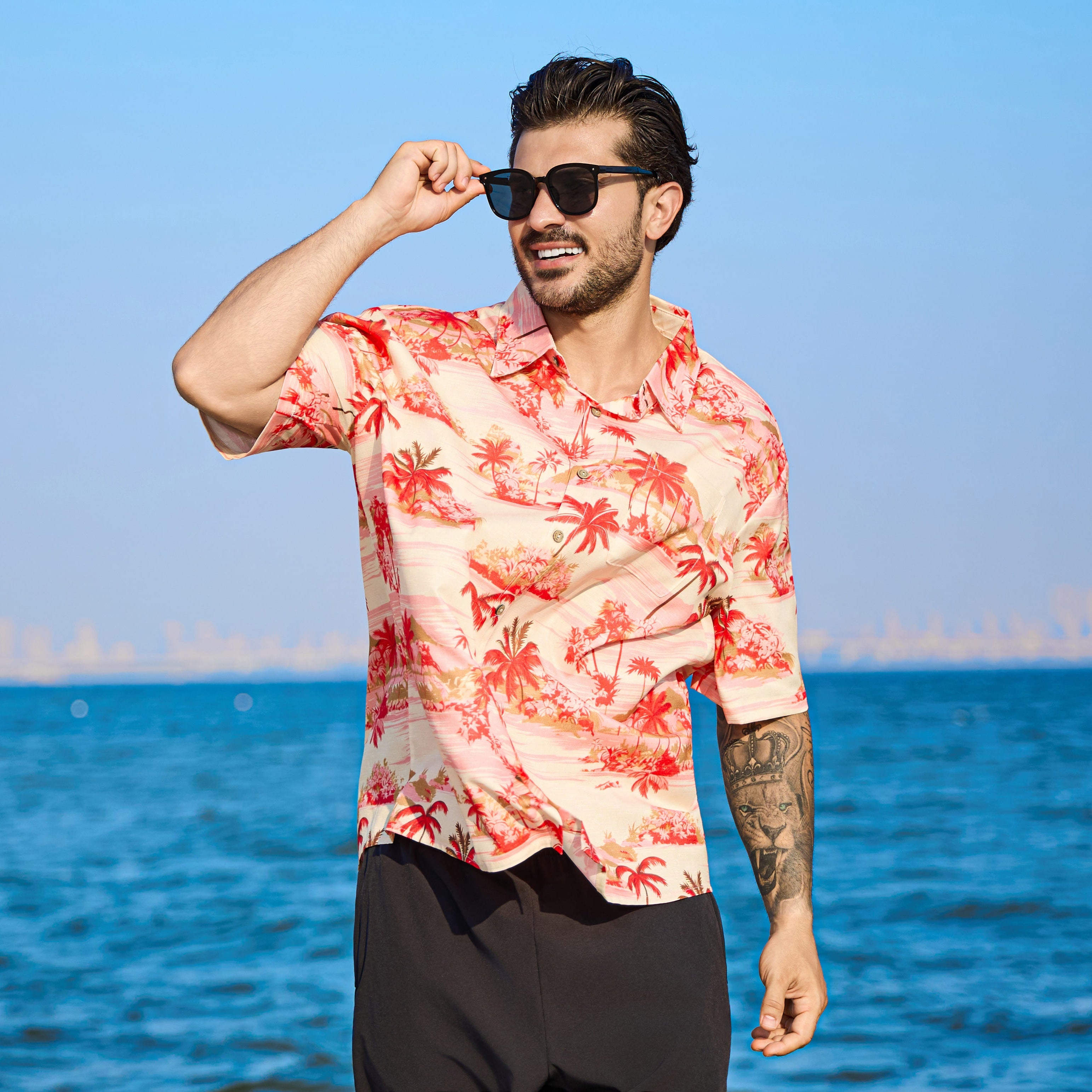 Island Paradise in Red