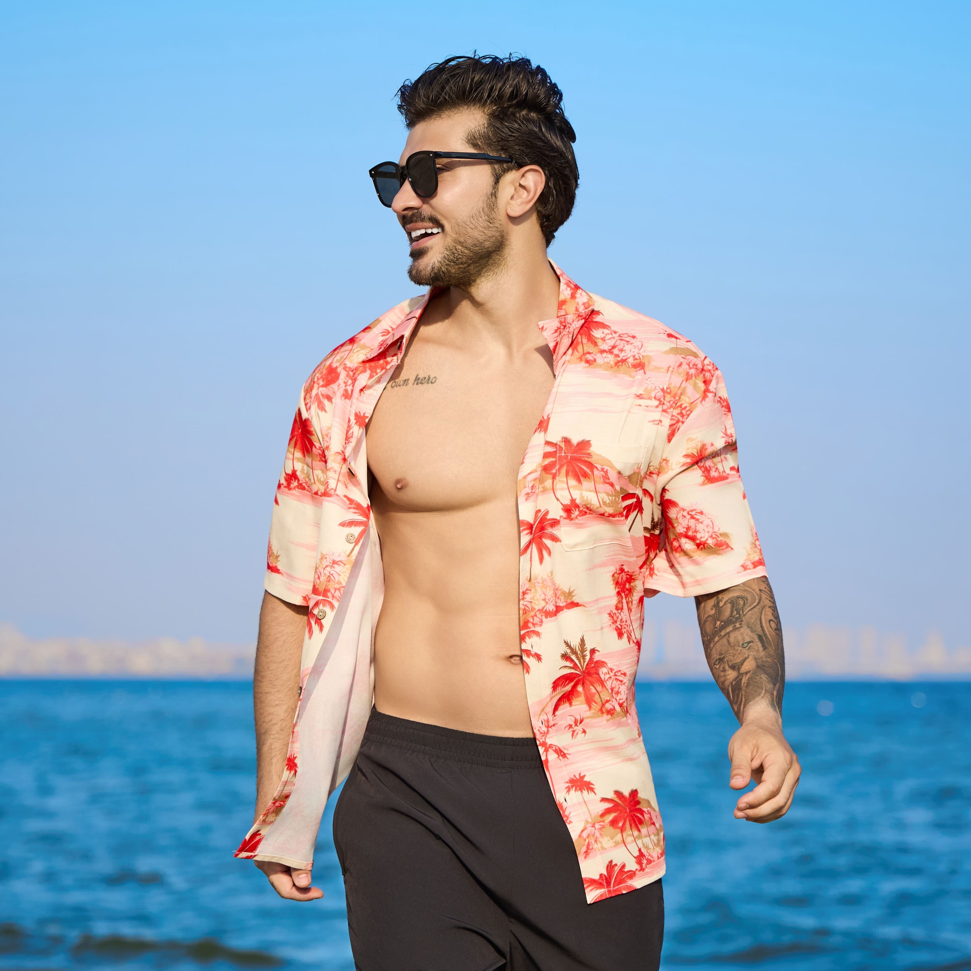 Island Paradise in Red