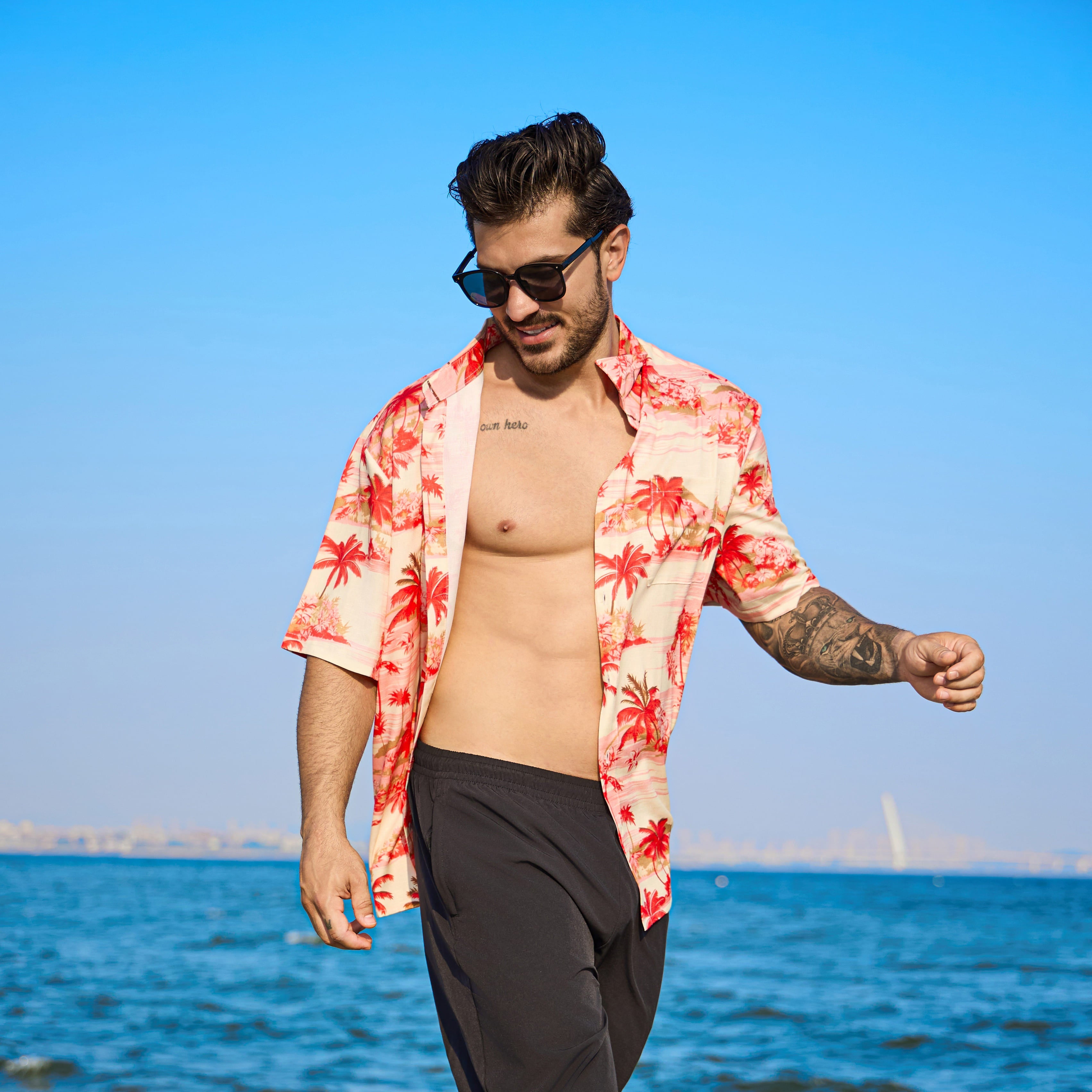 Island Paradise in Red