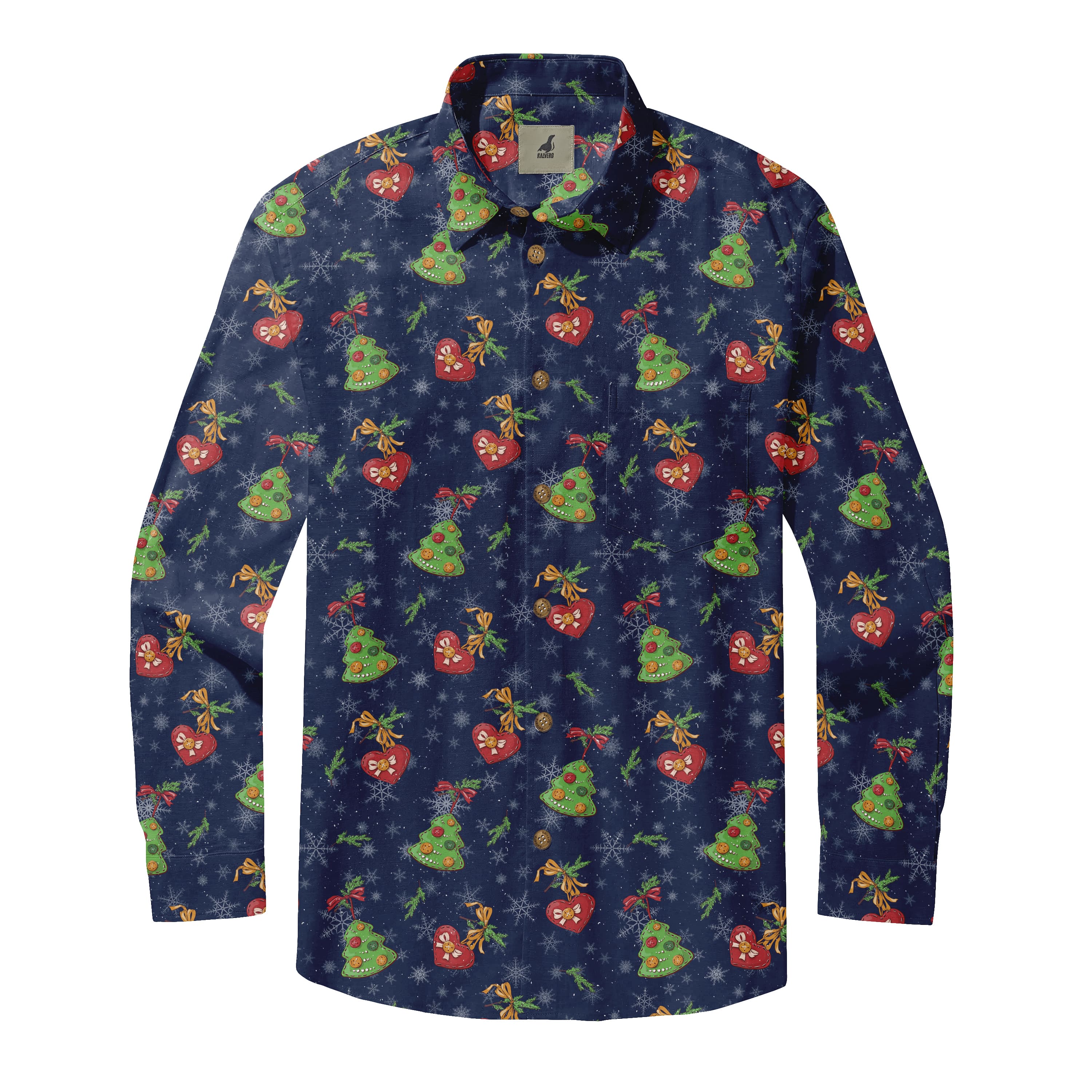 Heart Ornament Long Sleeve Shirt