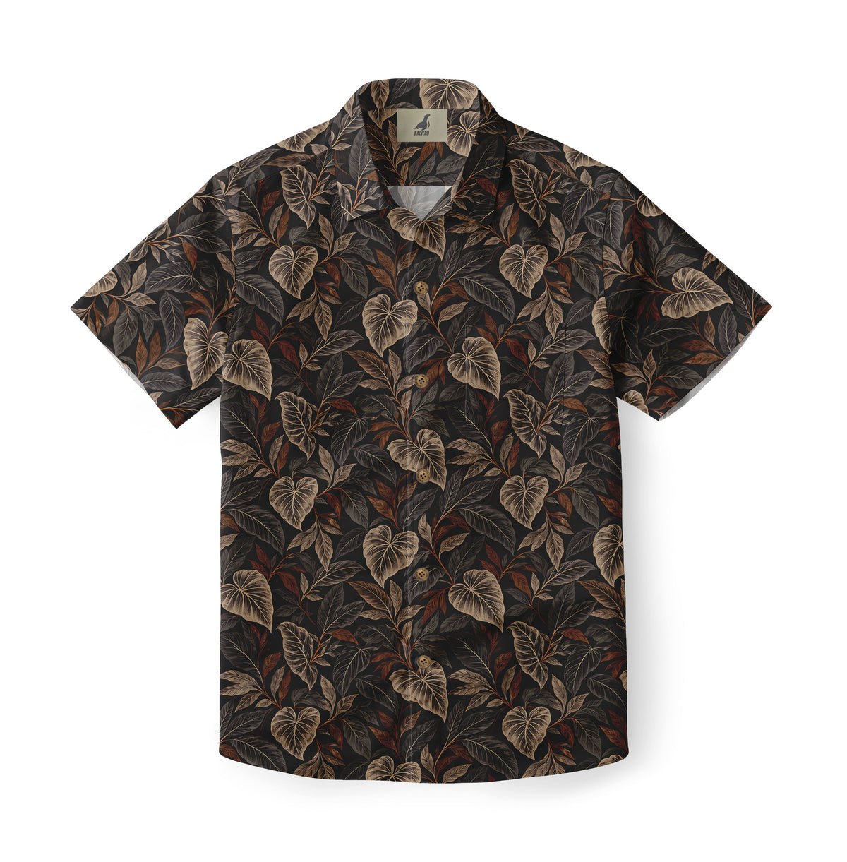 Bronze Heartleaf Botanicals Hawaiian Shirt