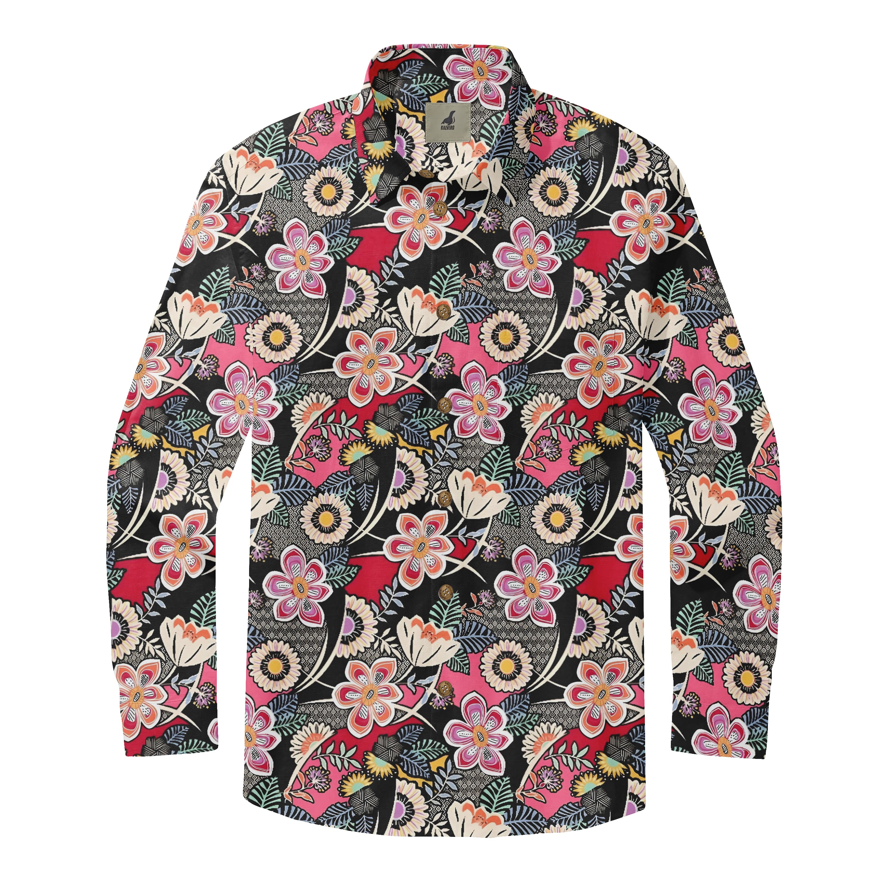 Crimson Garden Carnival Long Sleeve Shirts