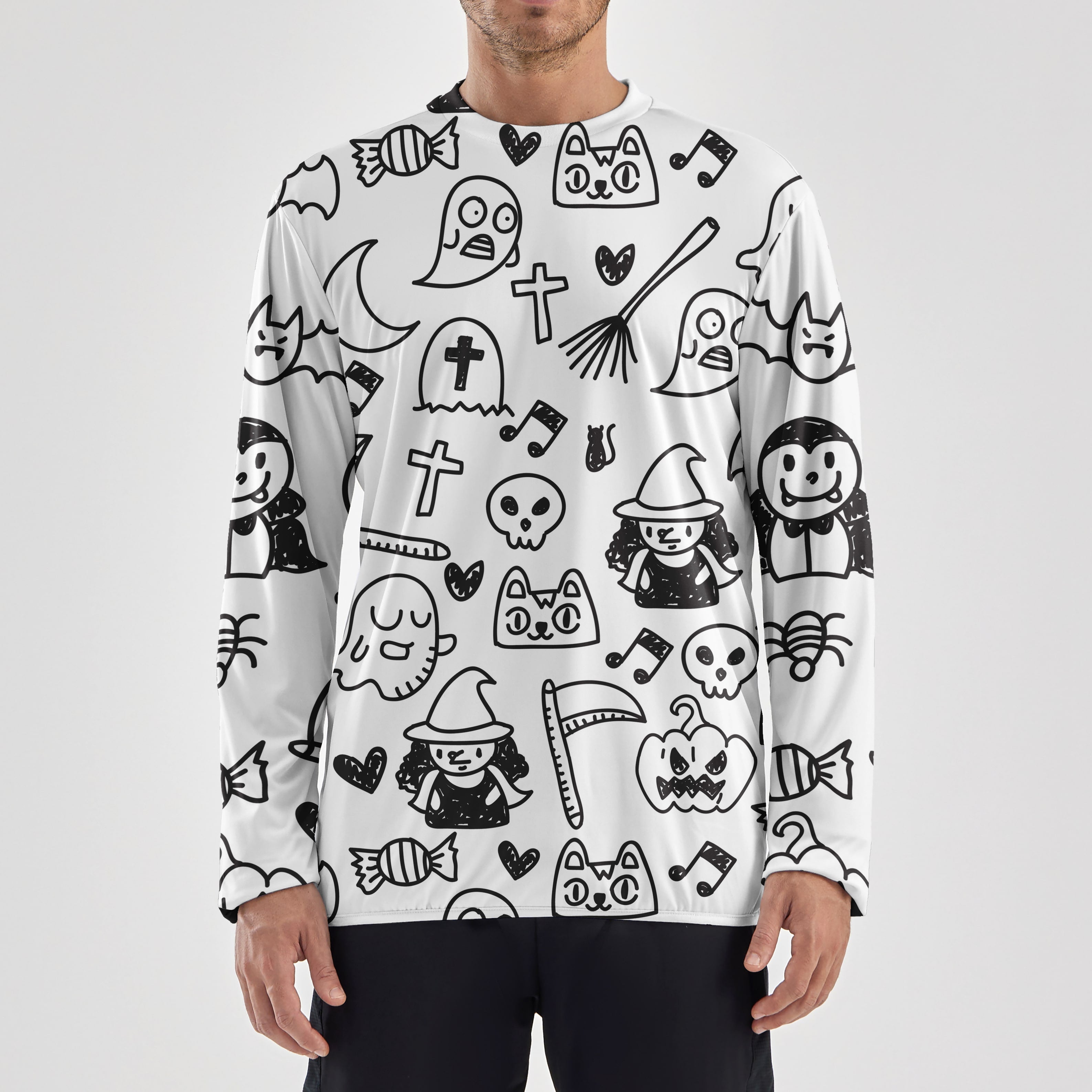 Ghostly Doodle Sweater KALVERO