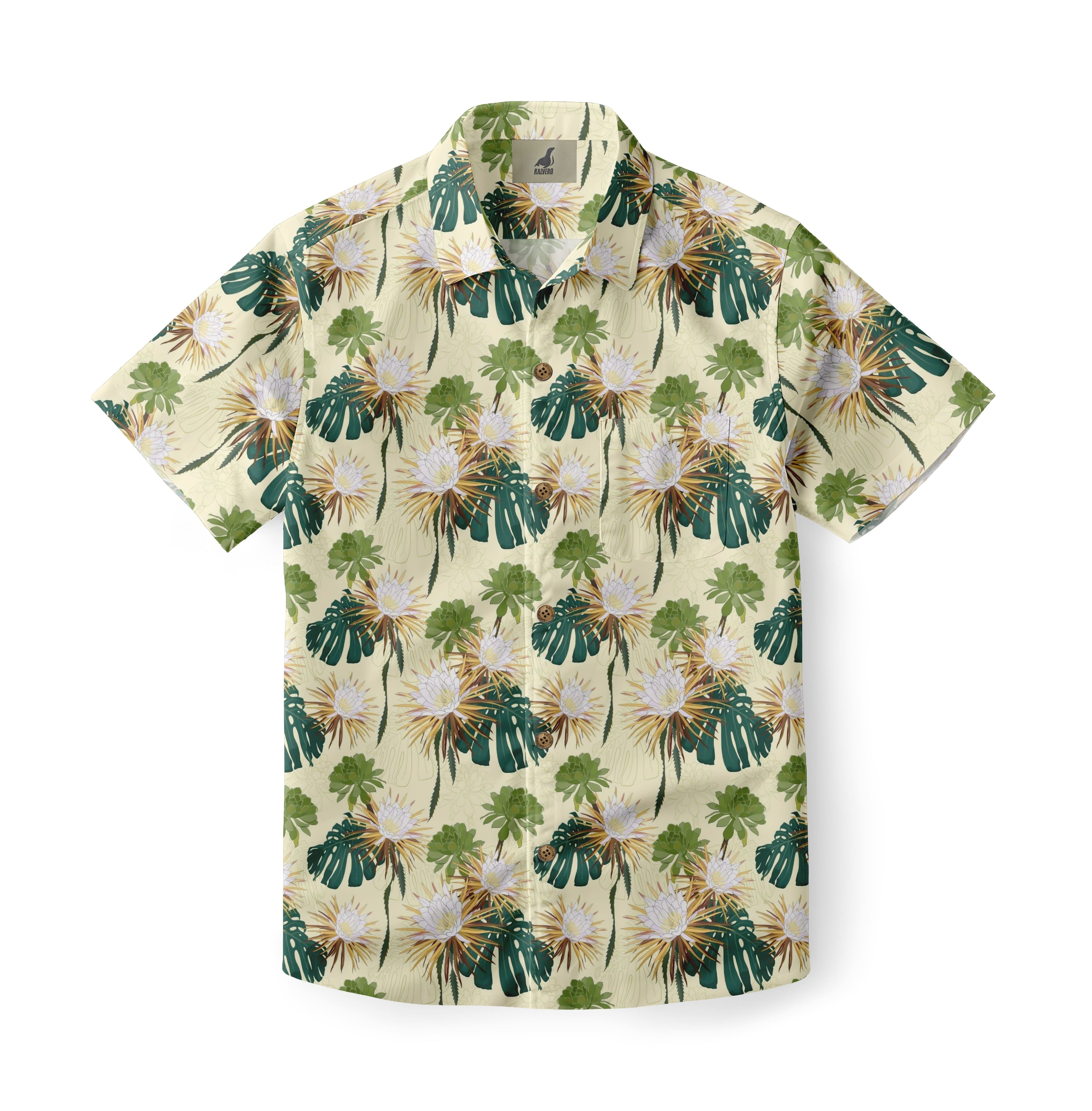 Golden Canopy Bloom Hawaiian Shirt