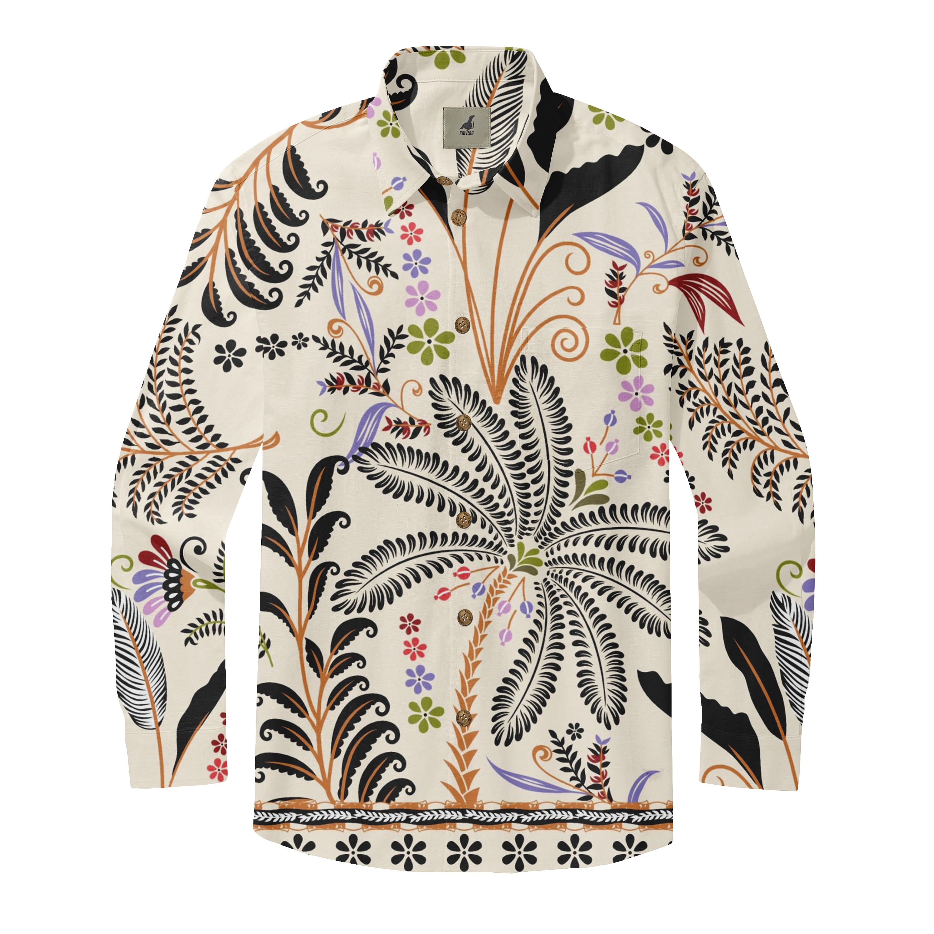 Island Fern Fiesta Long Sleeve Shirts