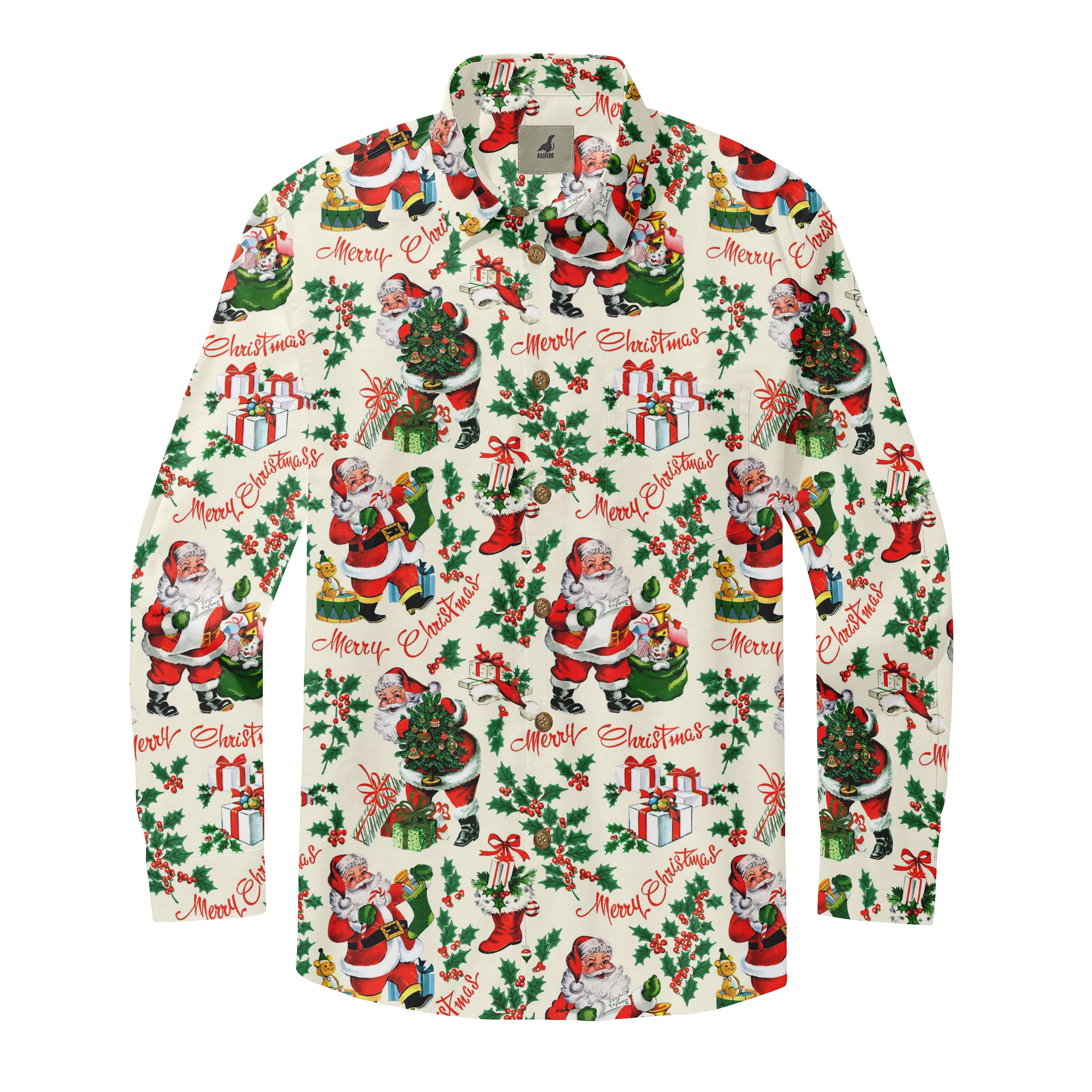 Vintage Santa Long Sleeve Shirt