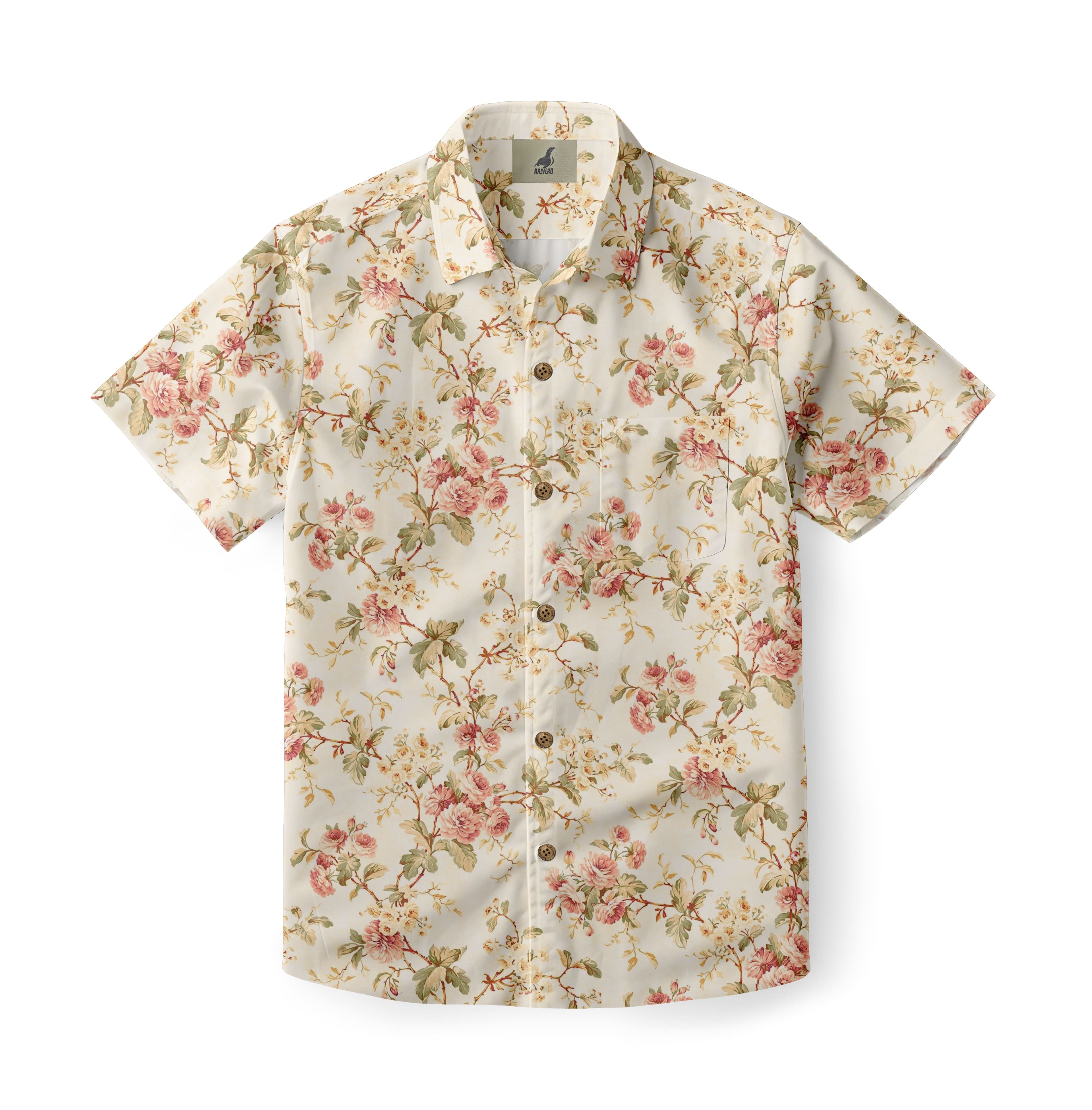 Romantic Rose Aloha Shirt