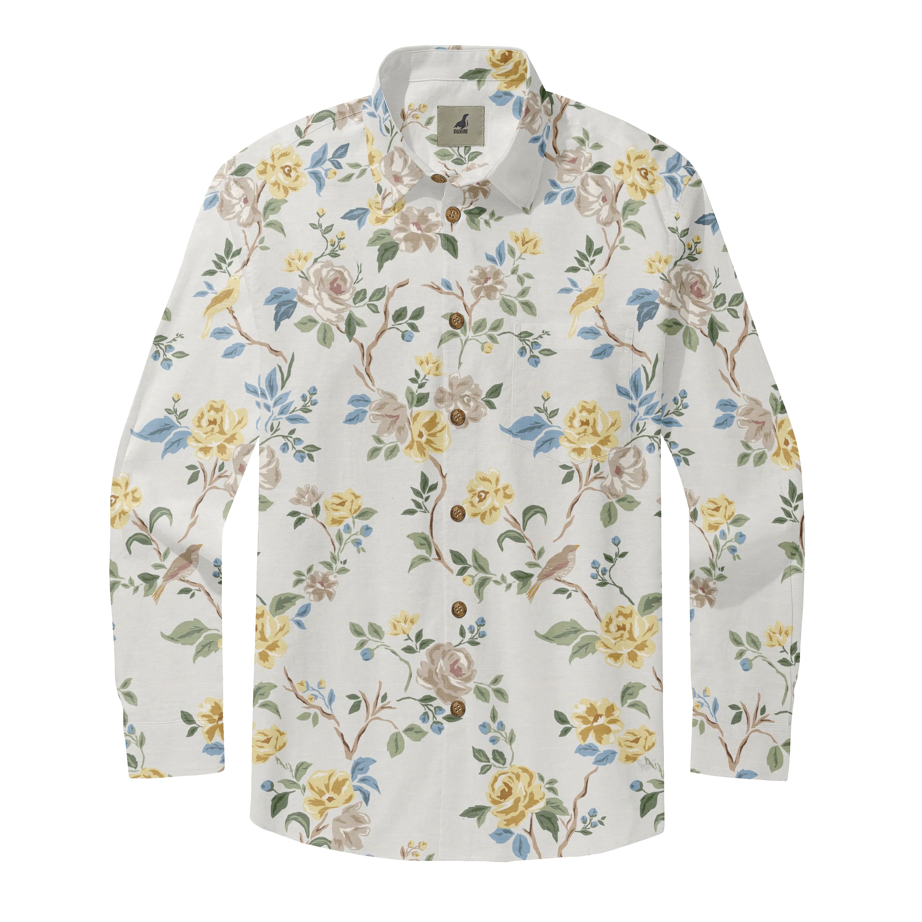 Yellow Garden Long Sleeve Shirt