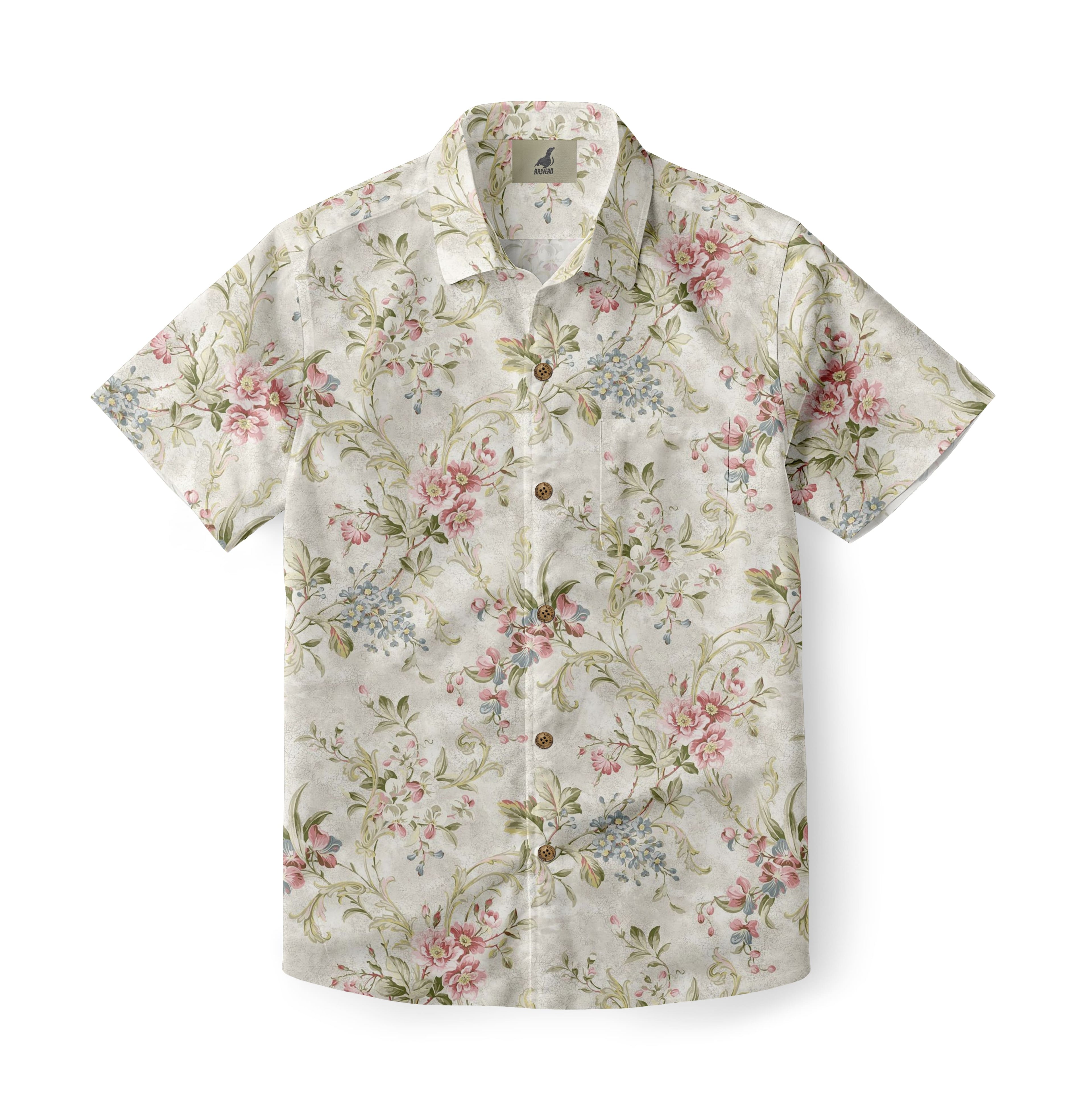 Pink Vine Aloha Shirt