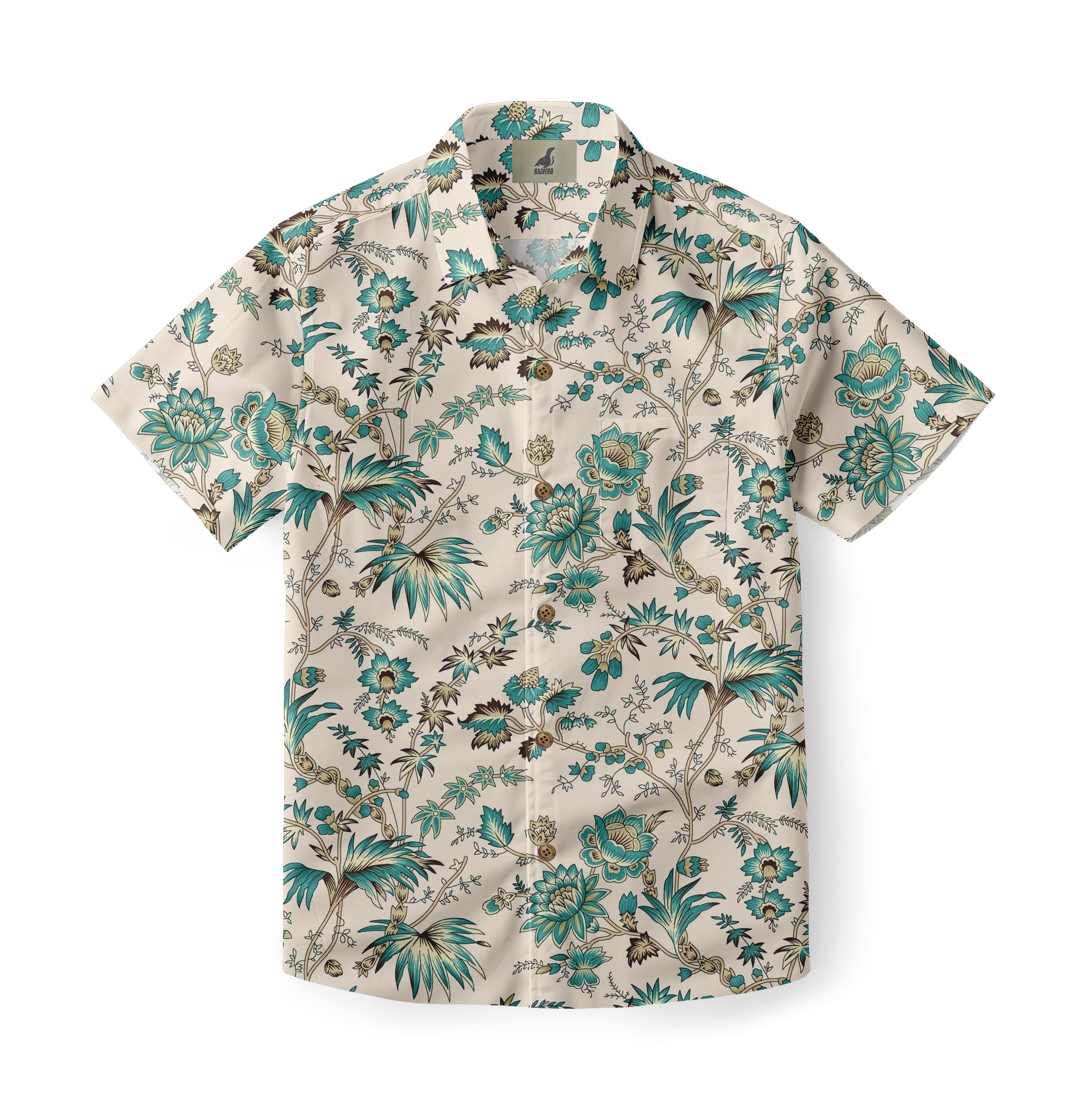 Jacobean Floral Aloha Shirt