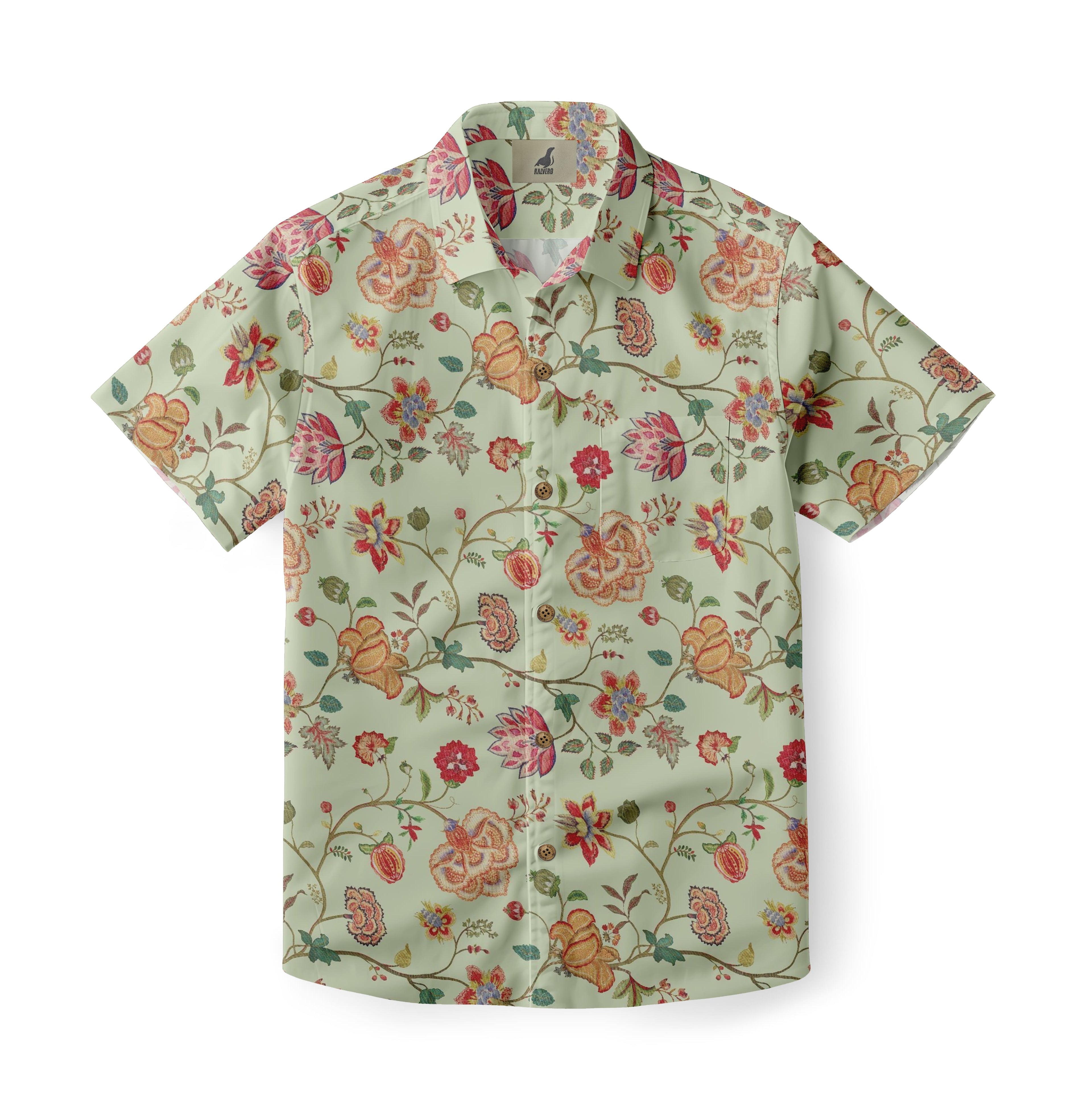 Vine Print Aloha Shirt