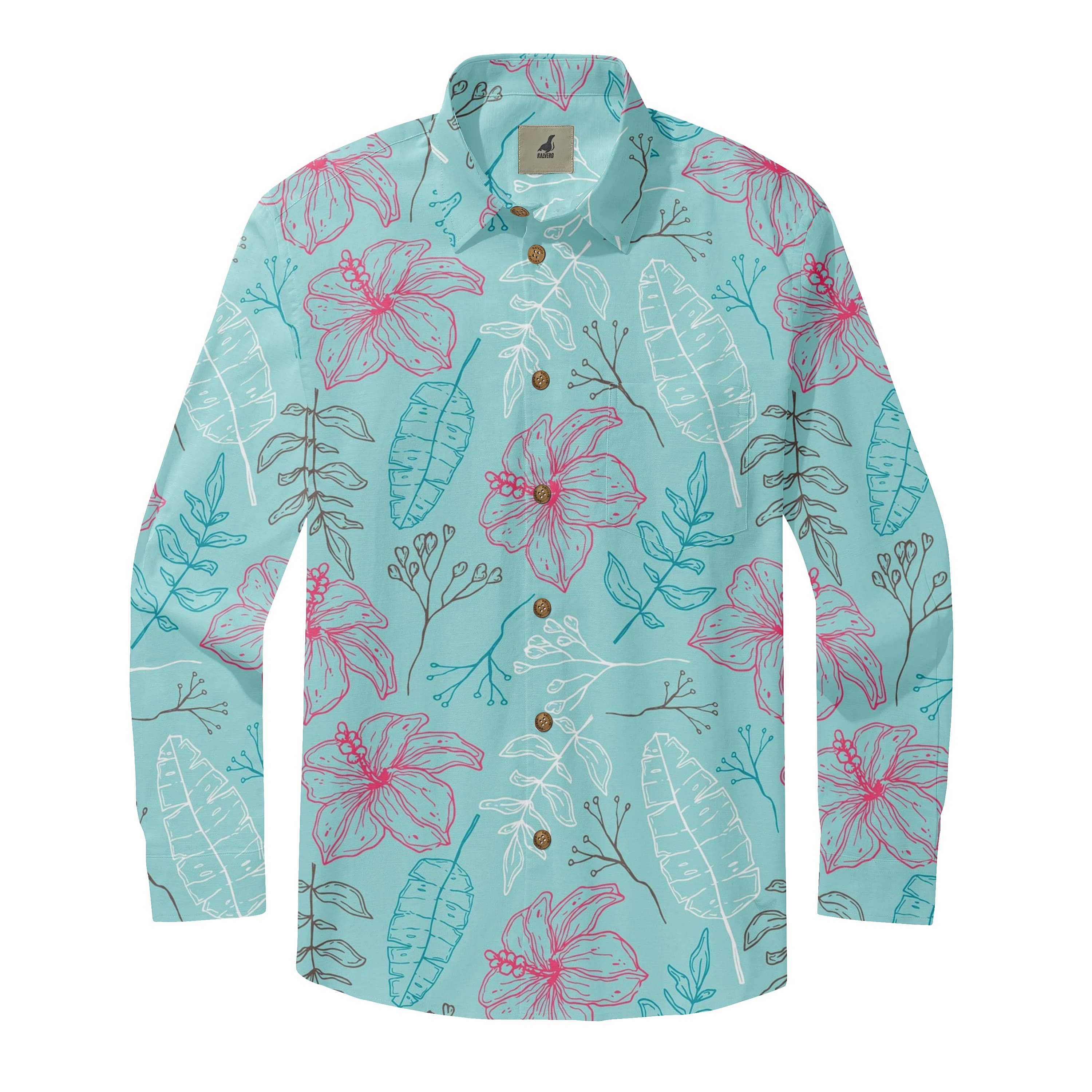 Hibiscus Leaf Long Sleeve Shirt