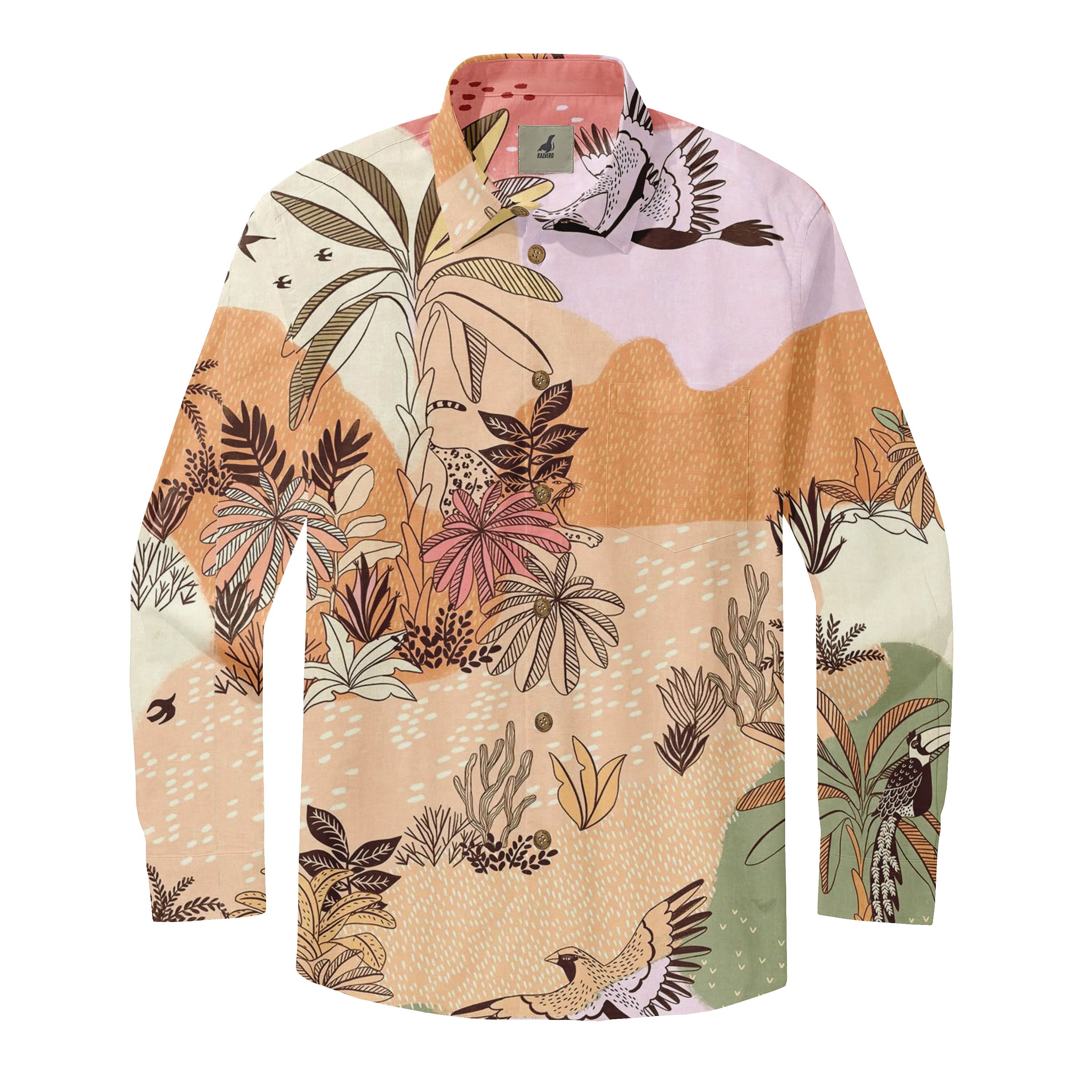 Jungle Wildlife Long Sleeve Shirts