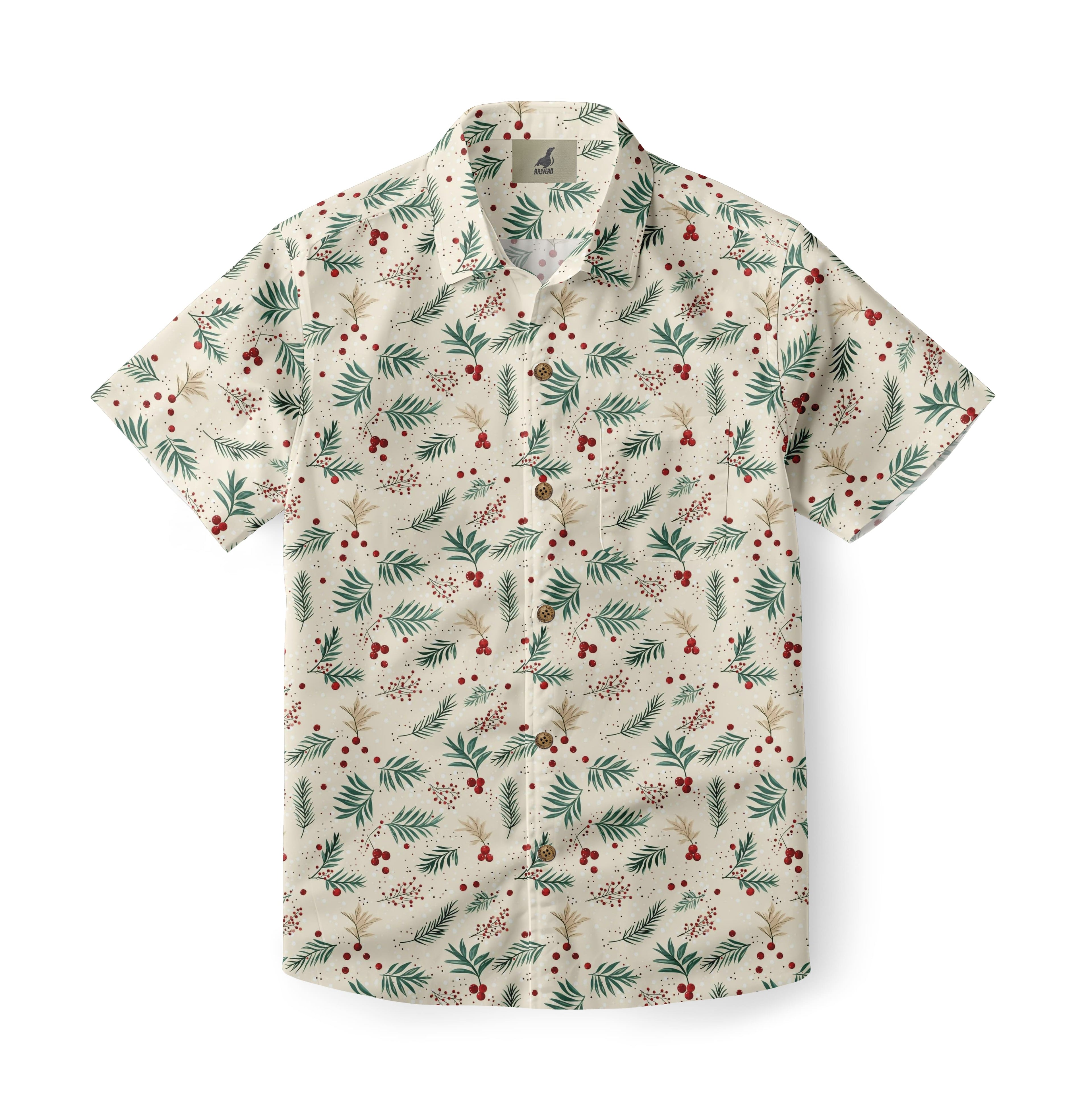 Botanical Berries Aloha Shirt