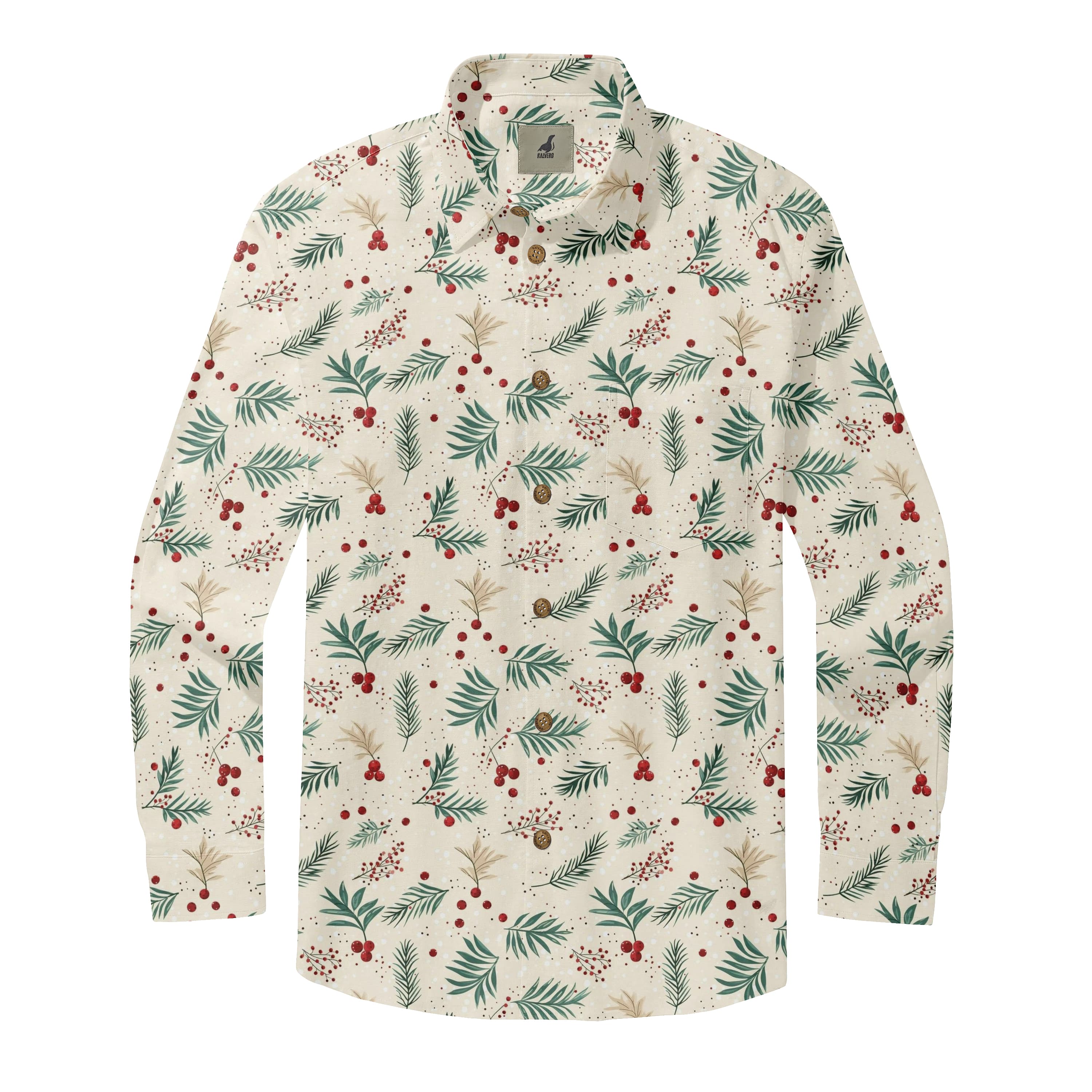Botanical Berries Long Sleeve Shirts