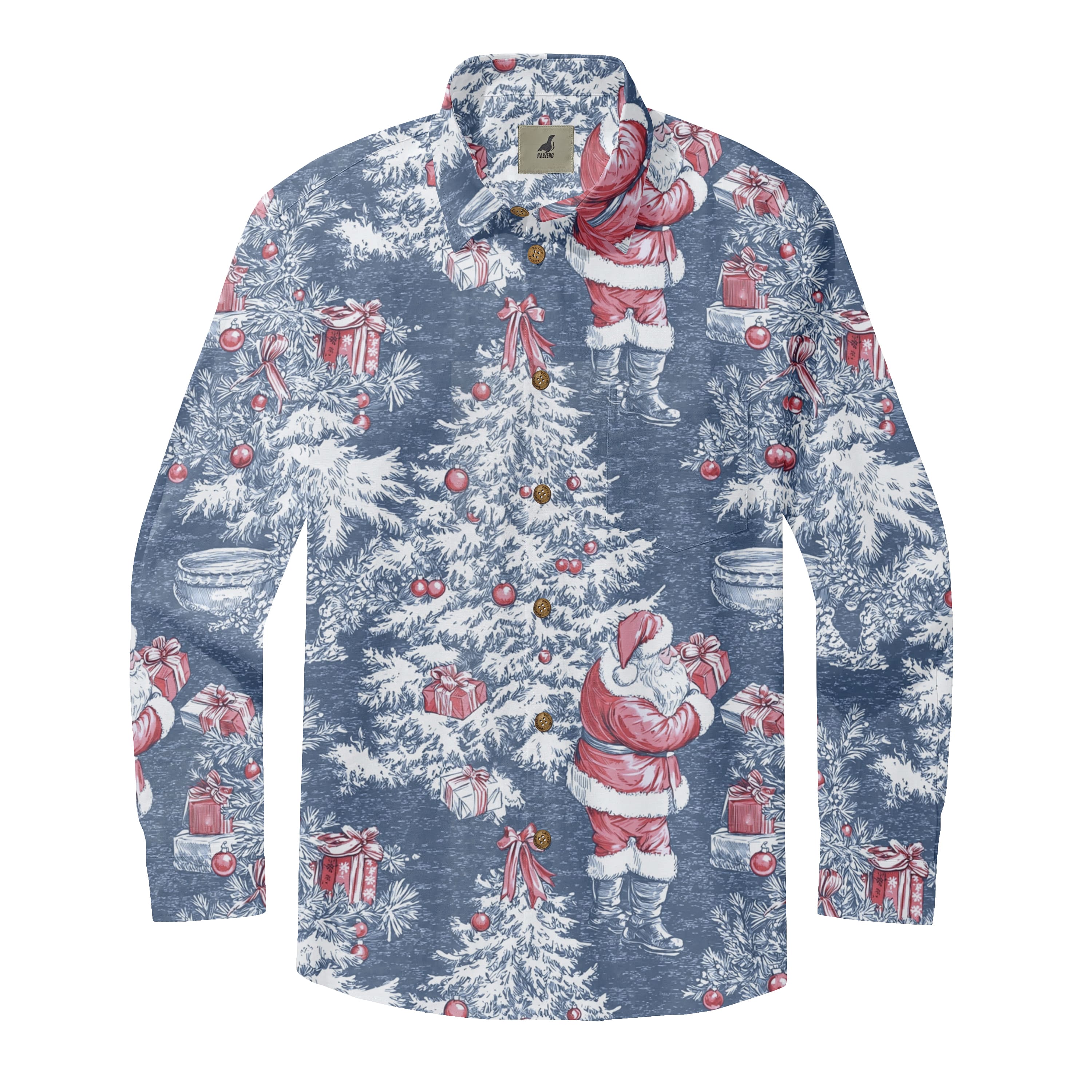 Christmas Scene Long Sleeve Shirts