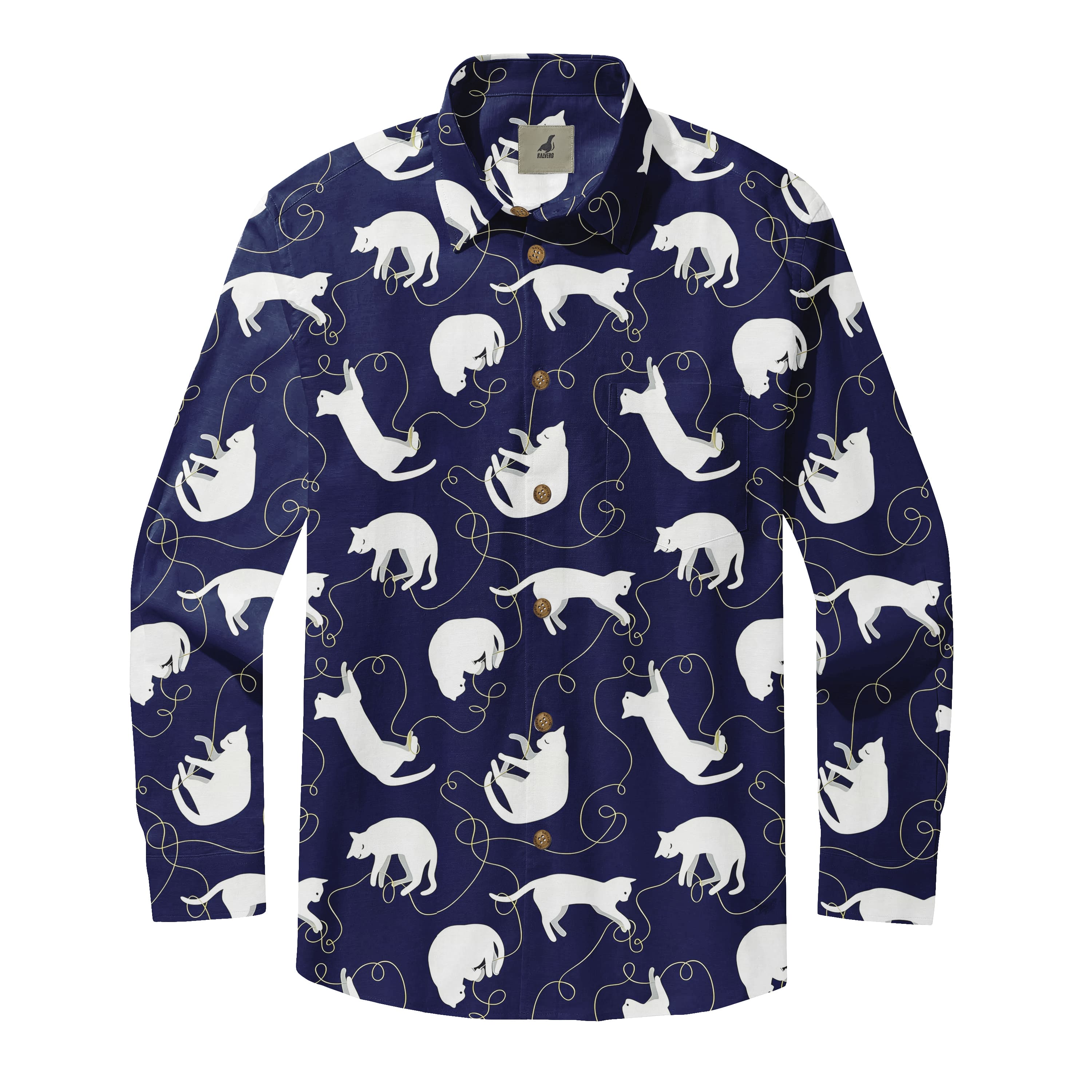 Yarn Cat Long Sleeve Shirt