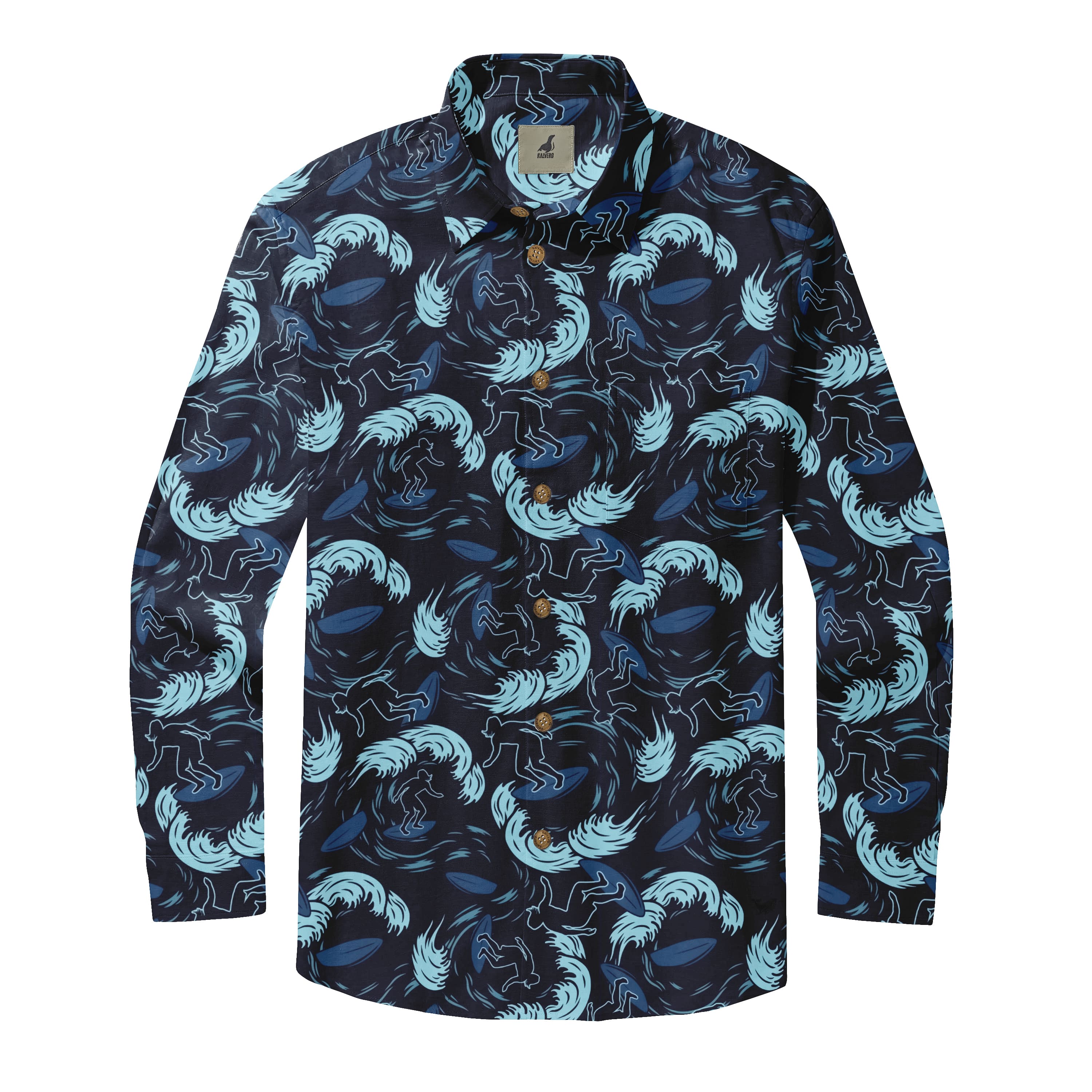 Midnight Wave Long Sleeve Shirt