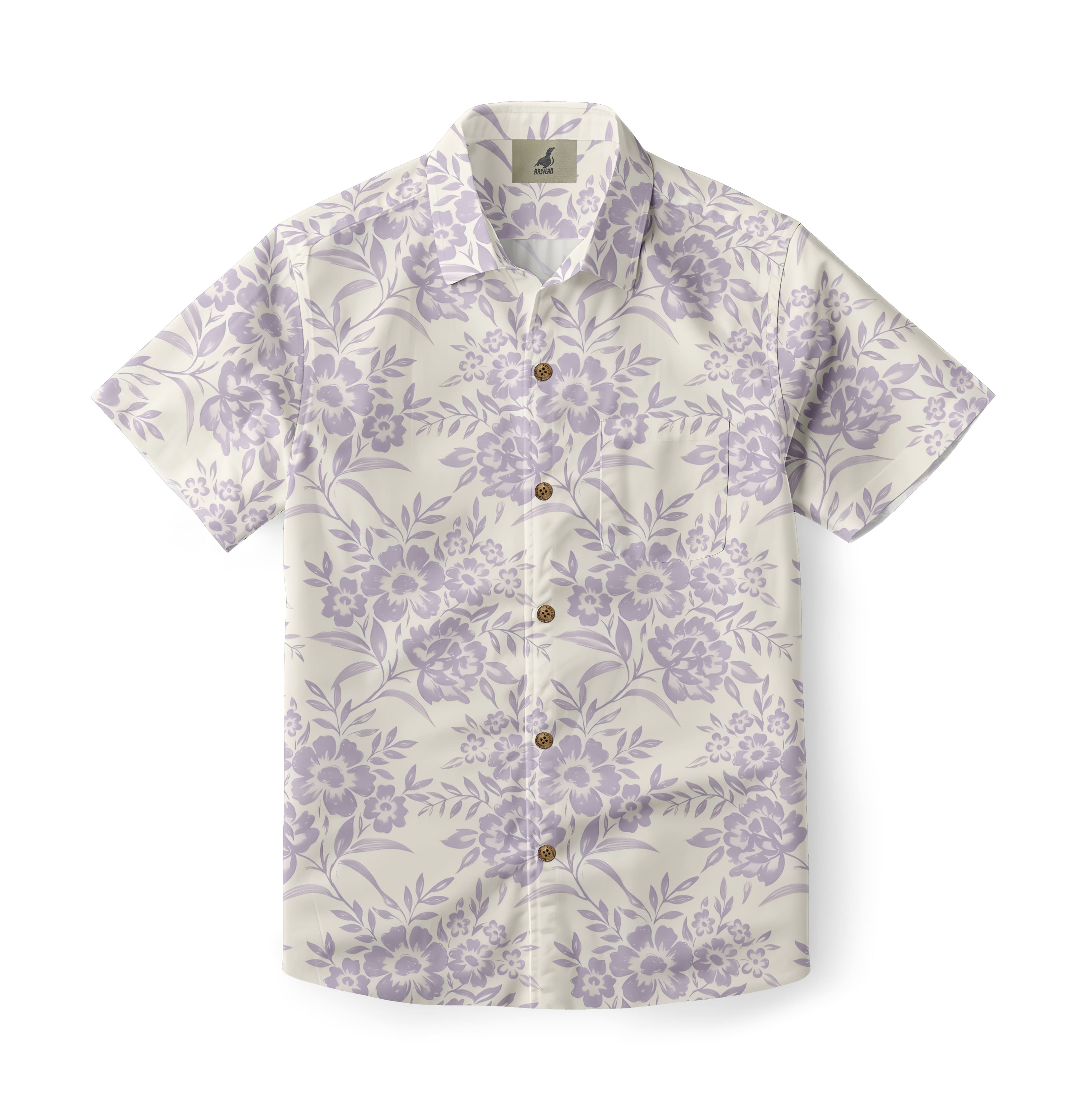 Lavender Blossom Aloha Shirt