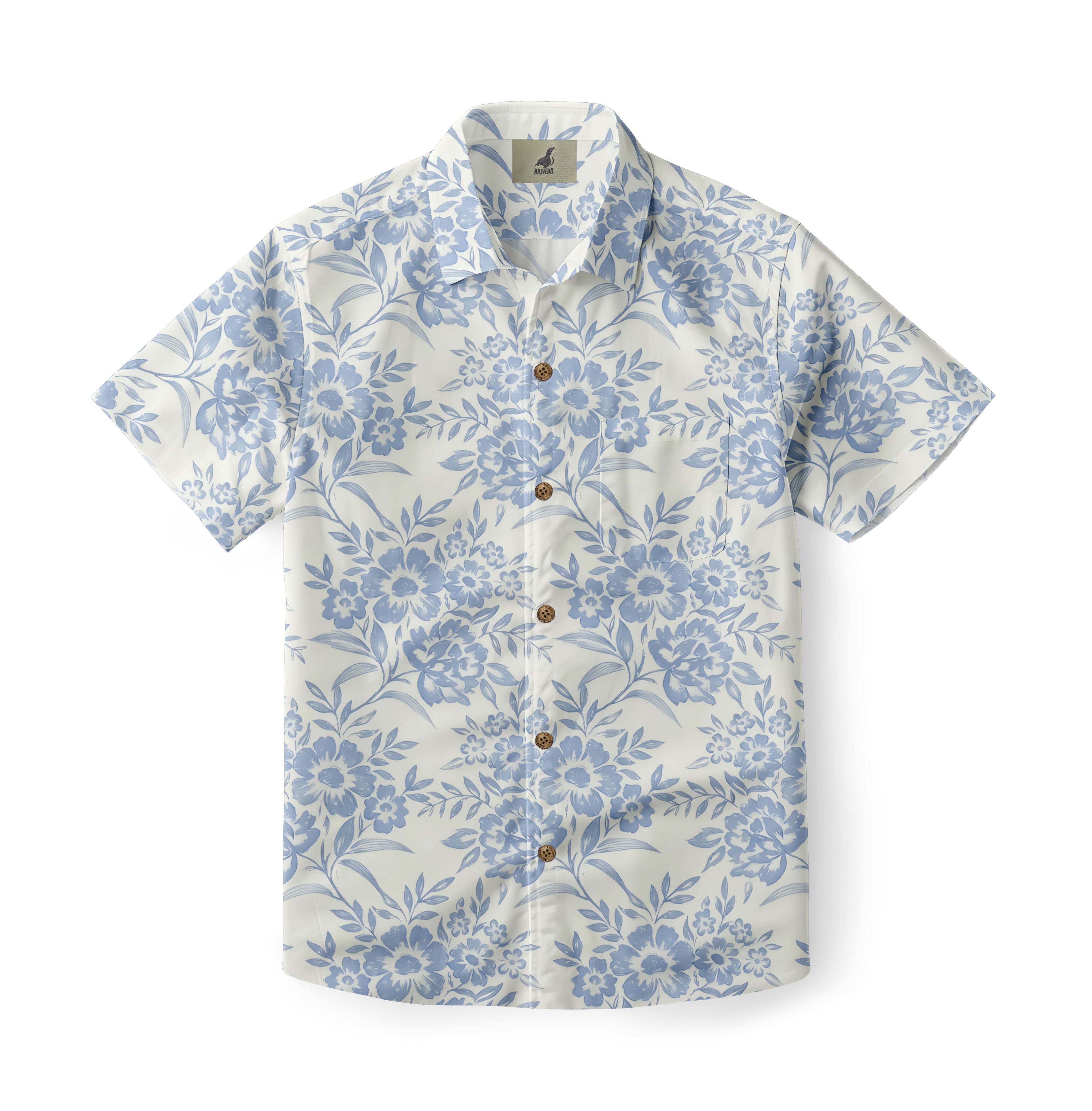 Blue Daisy Hawaiian Shirt