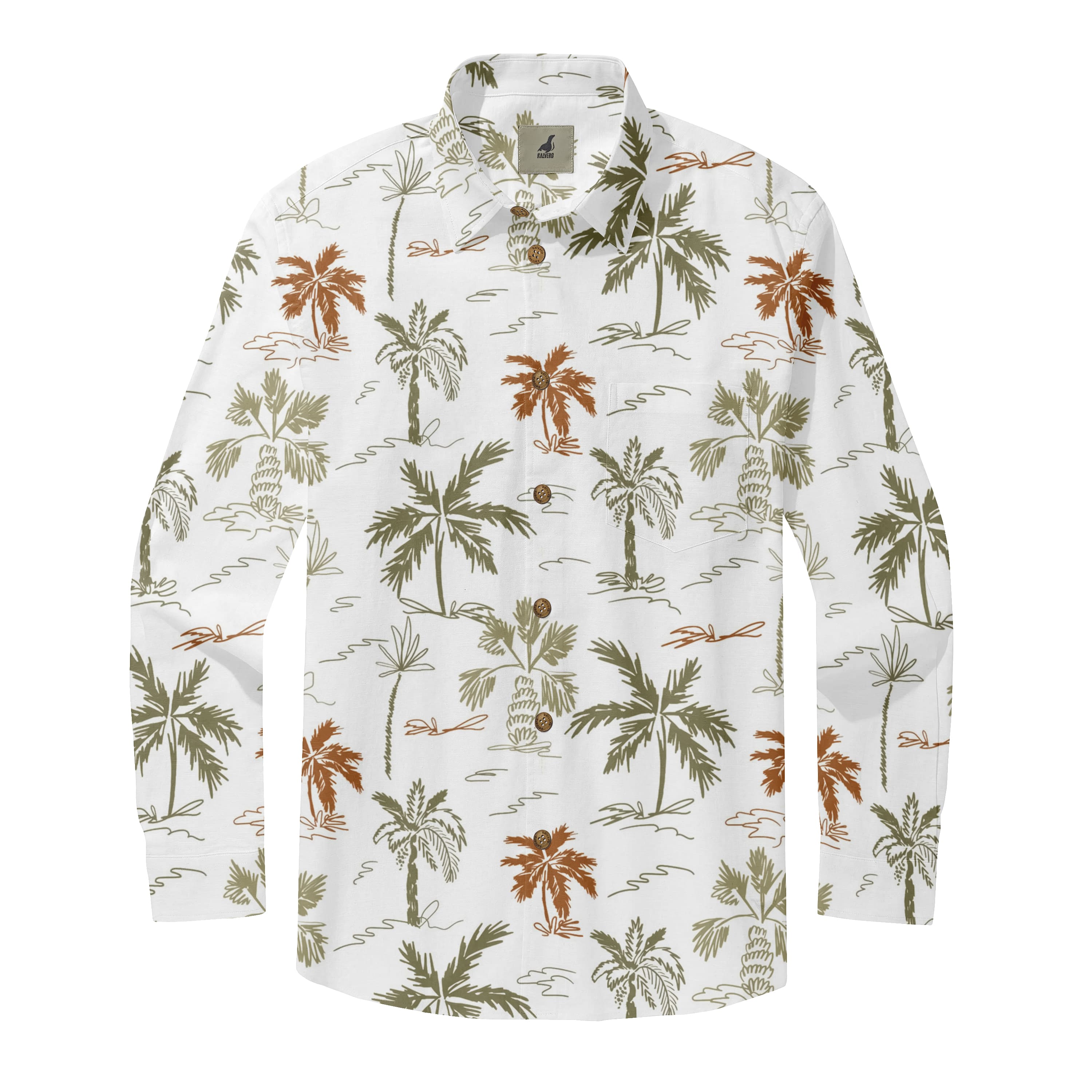 Tone Palm Long Sleeve Shirt