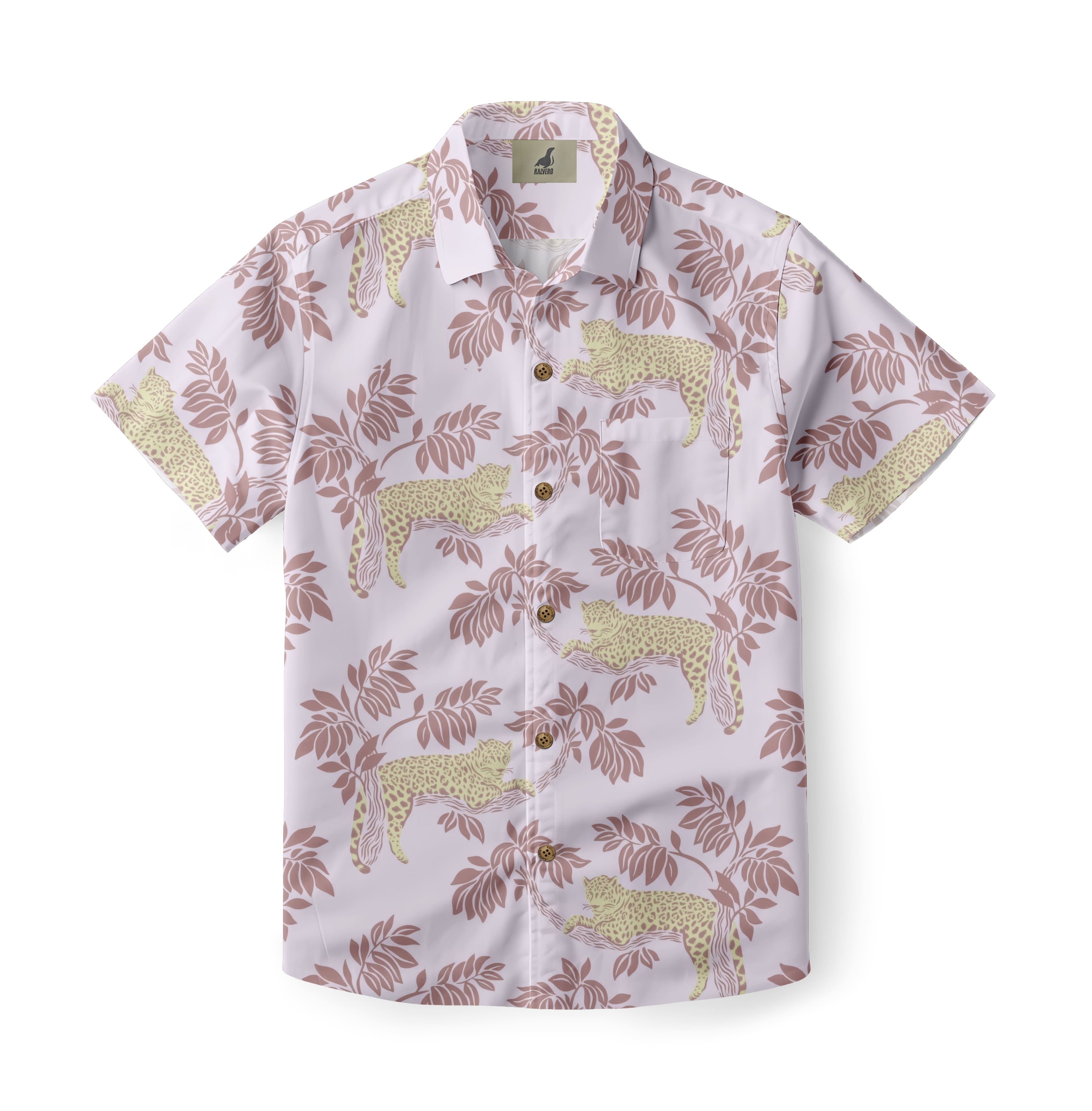 Pastel Leopard Aloha Shirt