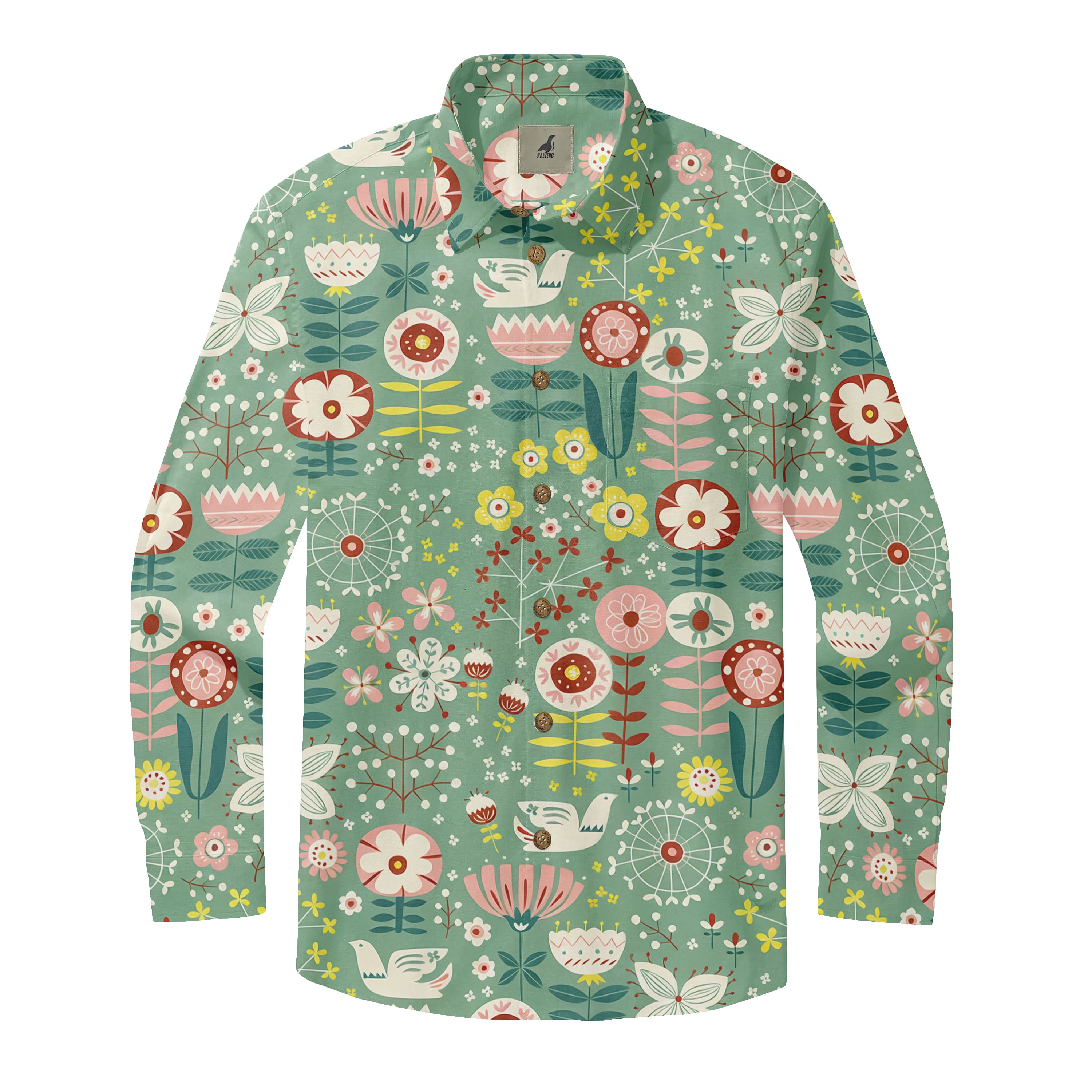 Folk Garden Long Sleeve Shirt
