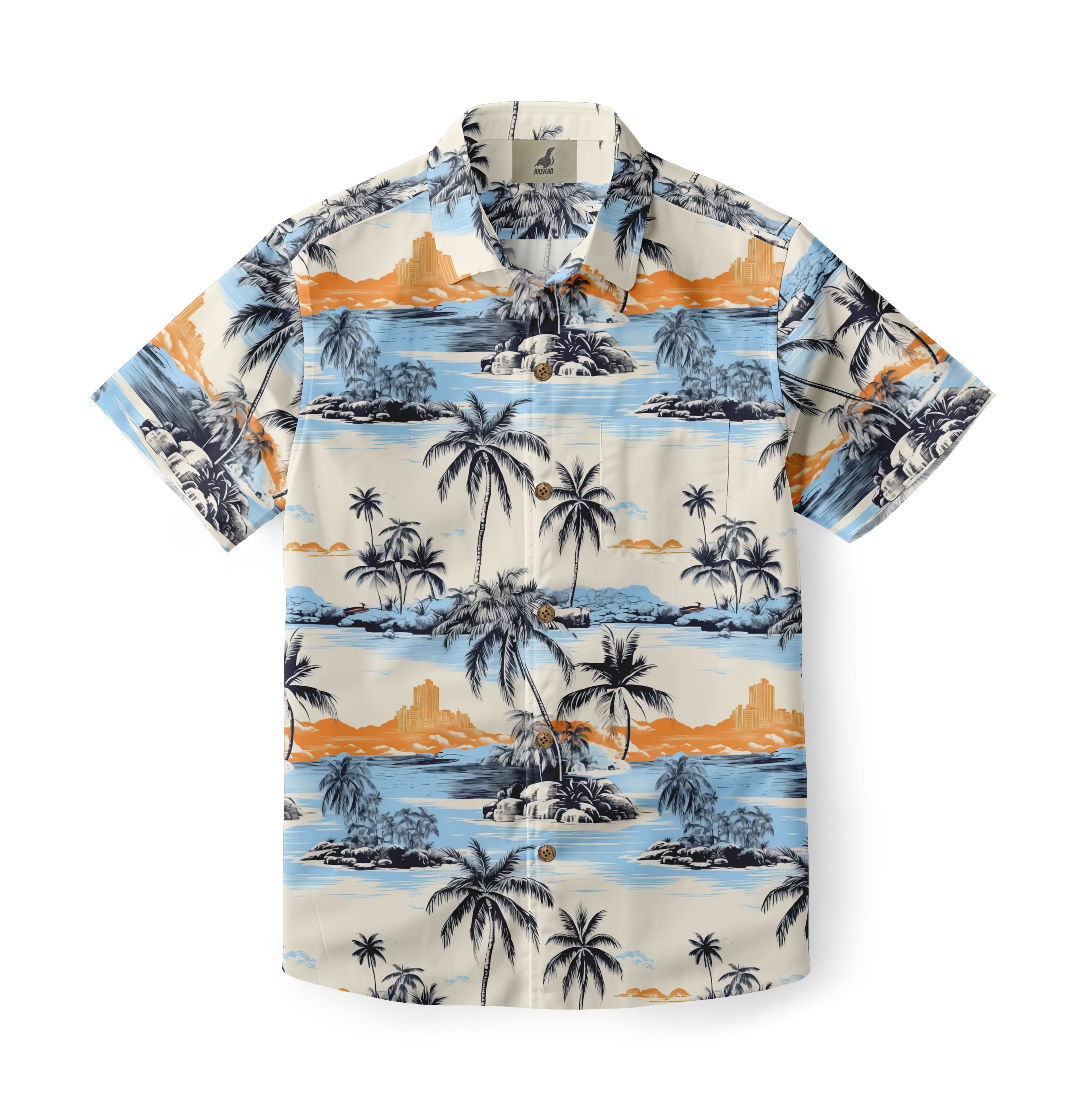 Sunset Palm Aloha Shirt
